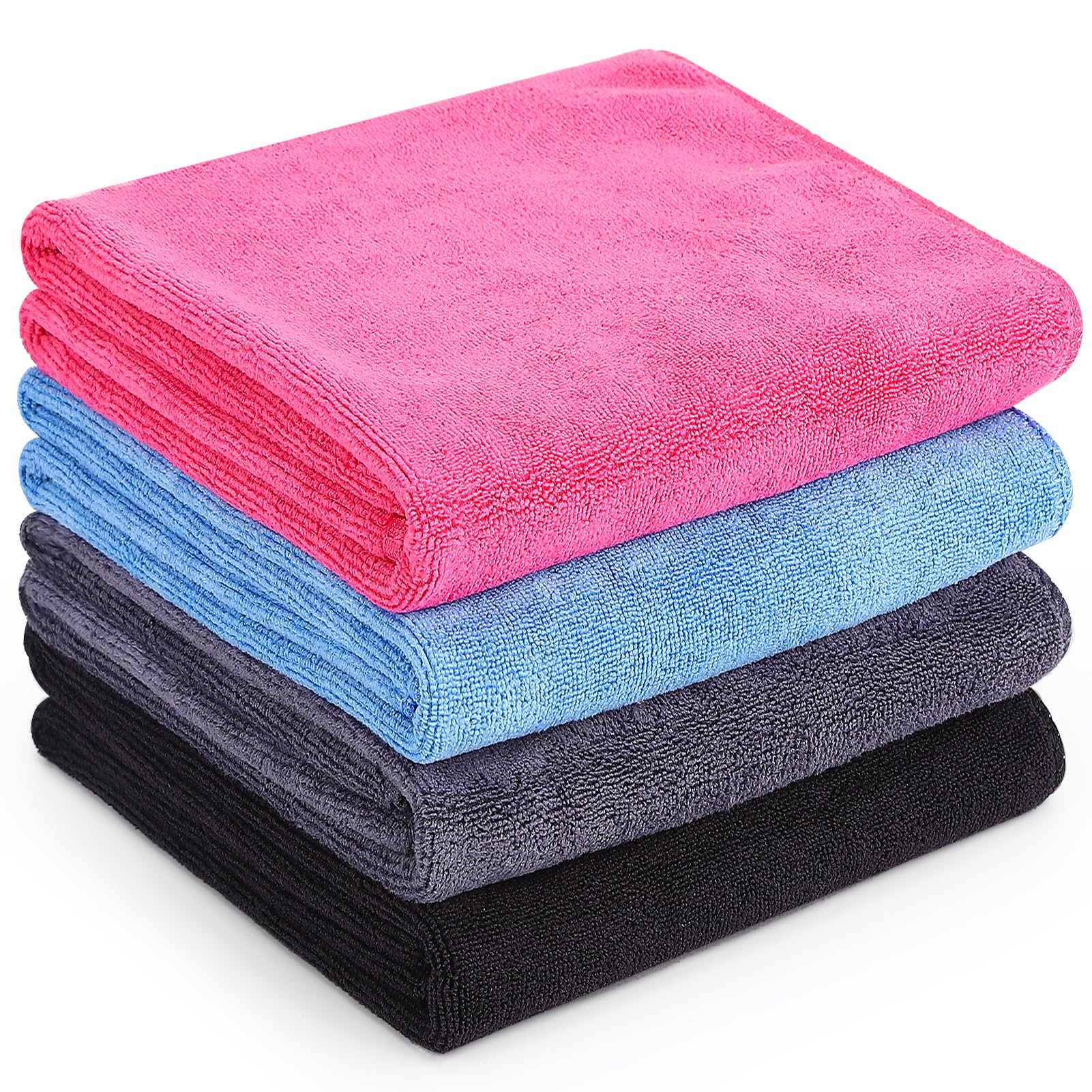 Meng Jiaran 4 Pack Microfibre Gym Towel Fast Drying, 75x35 cm Fast Drying Sports Gym Towel for Men Women, Super Absorbent Workout Towels for Yoga Travel, Gym Fitness, Camping(4 Colors)-image-31
