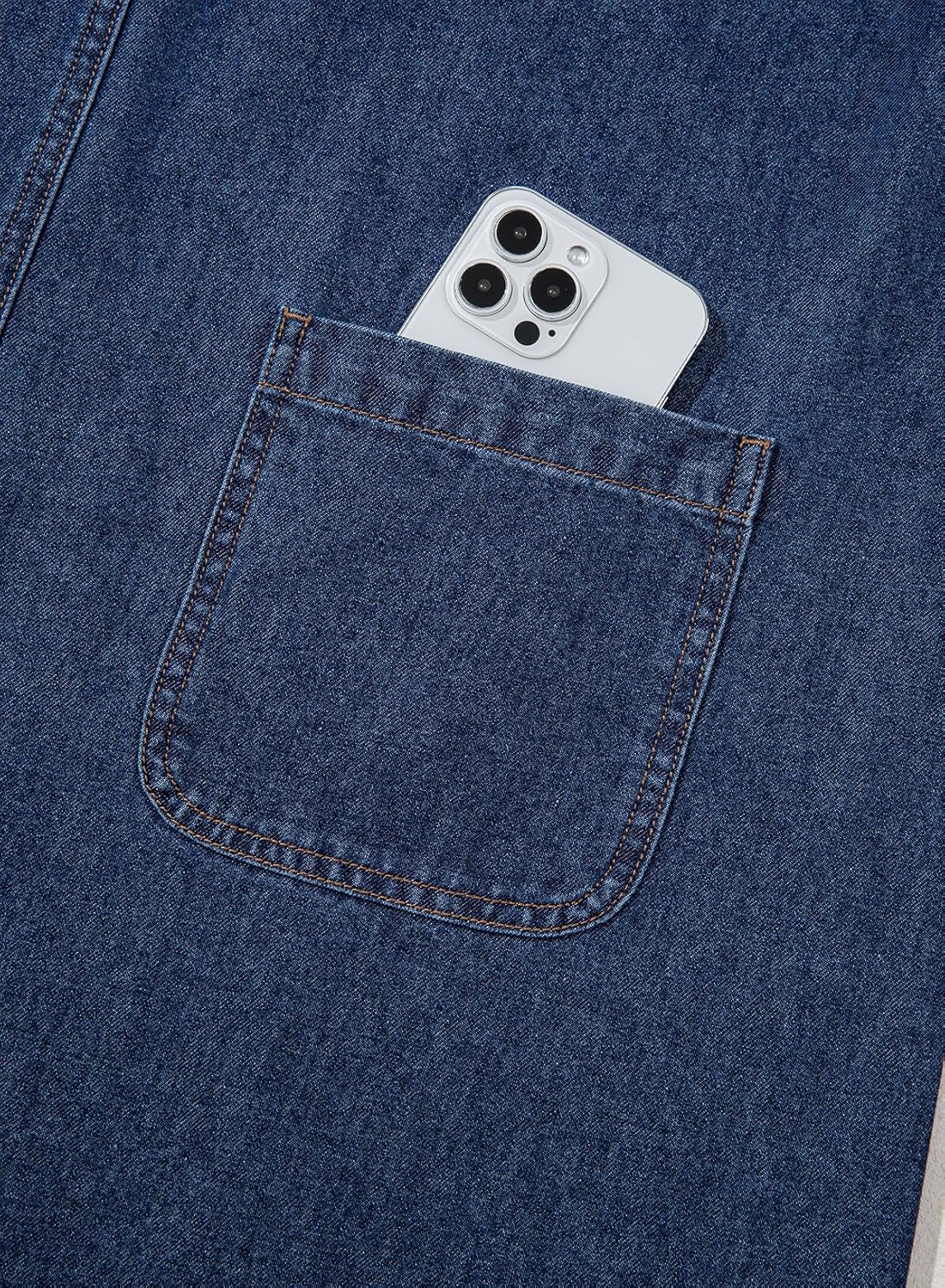 Dokotoo Womens Sleeveless Casual Denim Dress Western Cowgirl Outfits Jean Overall Dress with Pockets - Image 8