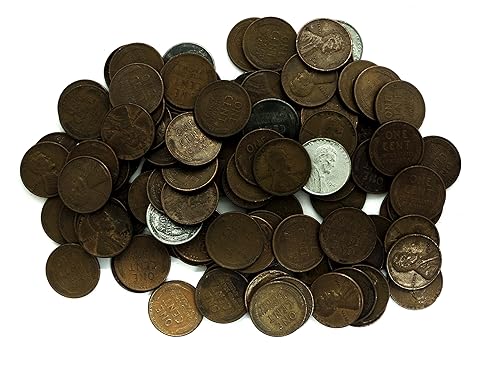 1 P, D, S Wheat Pennies Colección de 100 fechas diferentes + 10 monedas circuladas