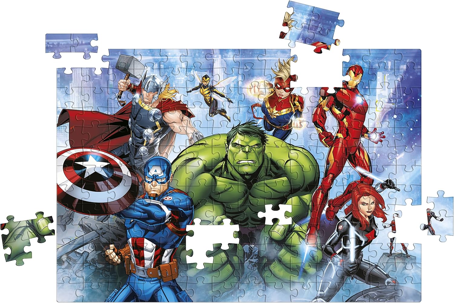 Clementoni 29778 Puzzle Los Vengadores Avengers Marvel 180pcs Supercolor Avengers-180 Pieces-Jigsaw Kids Age 7, Multicolor, Medium
