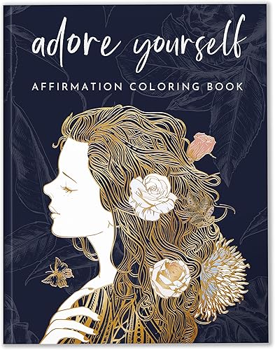 RYVE Libro de colorear para adultos para mujeres, libro para colorear de afirmaciones y atención plena para adultos, relajación, libros para disponible en Yaxa Costa Rica