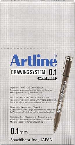 Miniatura 2 de Artline EK231 Pluma Sistema de Dibujo 0.1 - Negro