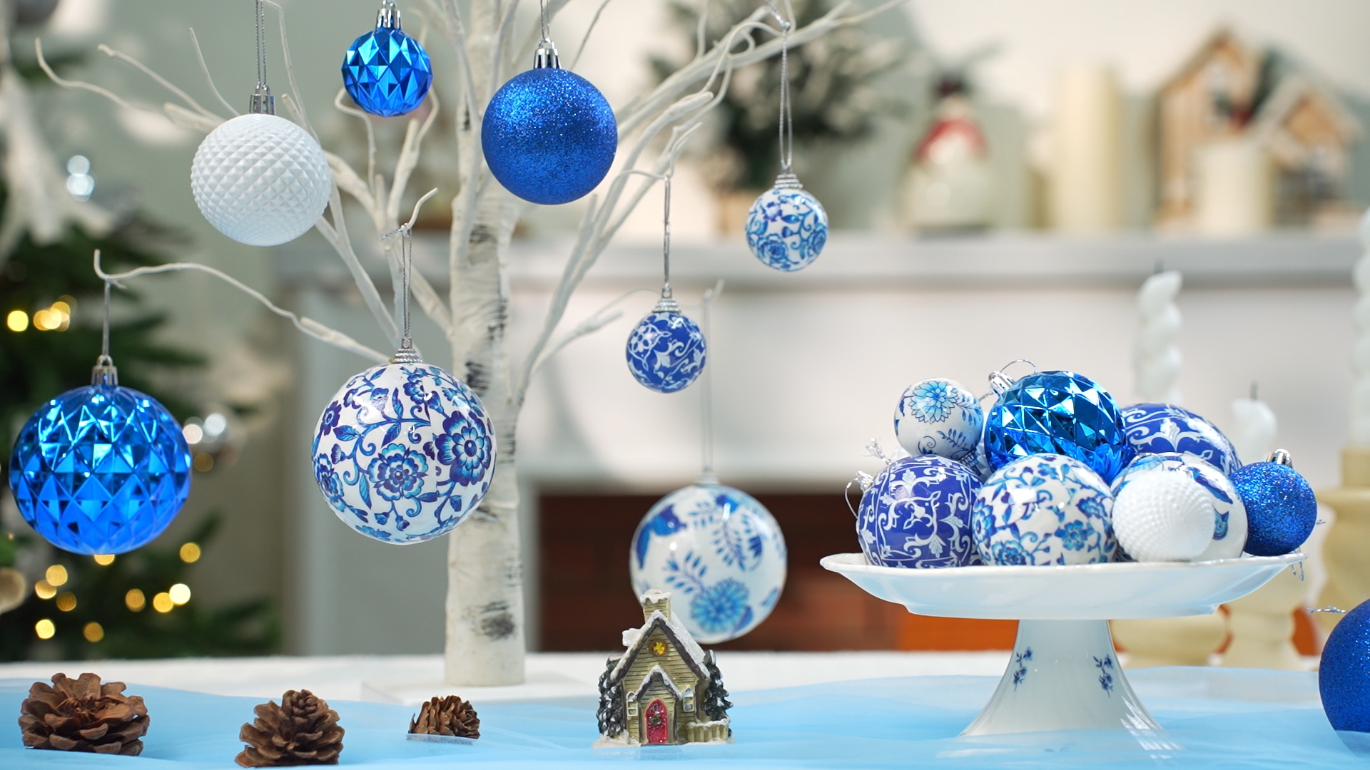 Amazon.com: VioraWhite 18 Pcs Chinoiserie Christmas Ornaments