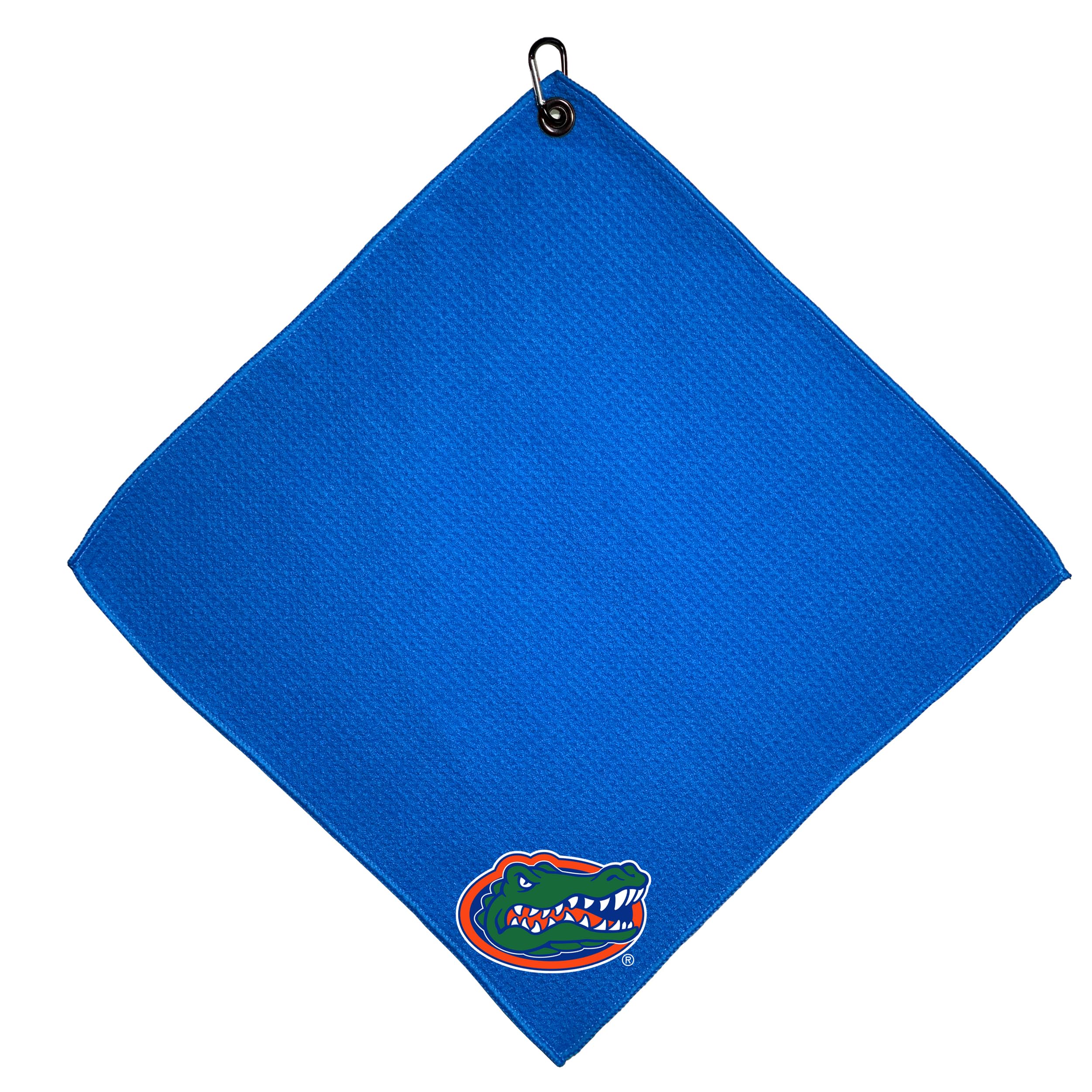 Team Golf NCAA Florida Gators 15x15 Golf Towel with Carabiner Clip, Premium Microfiber with Deep Waffle Pockets, Superior Water Absorption and Quick Dry Golf Cleaning Towel โ image 1
