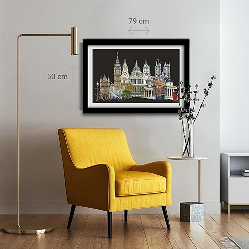 Vista 46 de Thea Gouverneur - Kit de punto de cruz con cuentas - América - Aida - 18 unidades - Kit de bordado para adultos - Hilos de bordado DMC y otros Tema