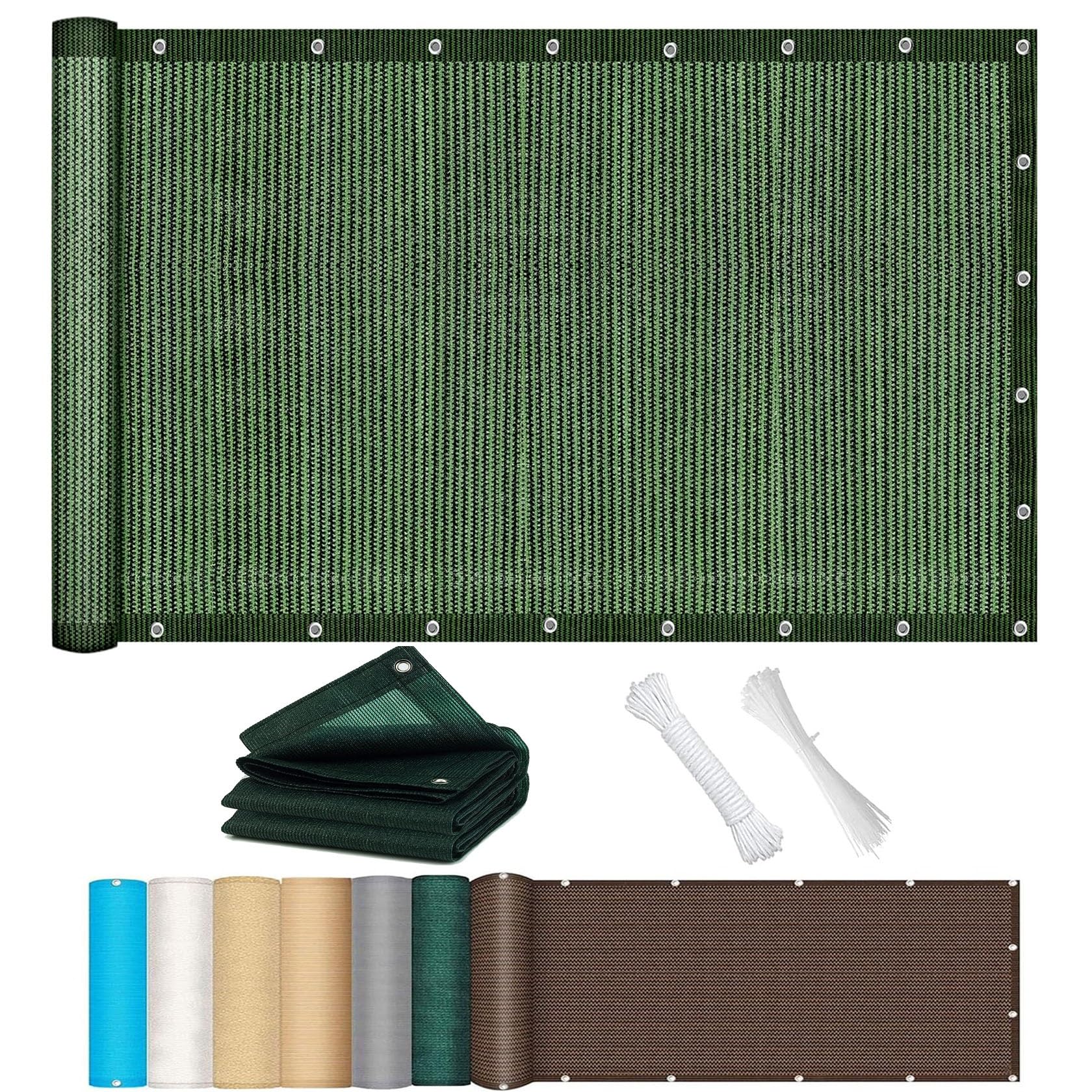 Voile d'ombrage jardin vert foncé anti UV extérieur 2.6x2.8 m avec oeillet