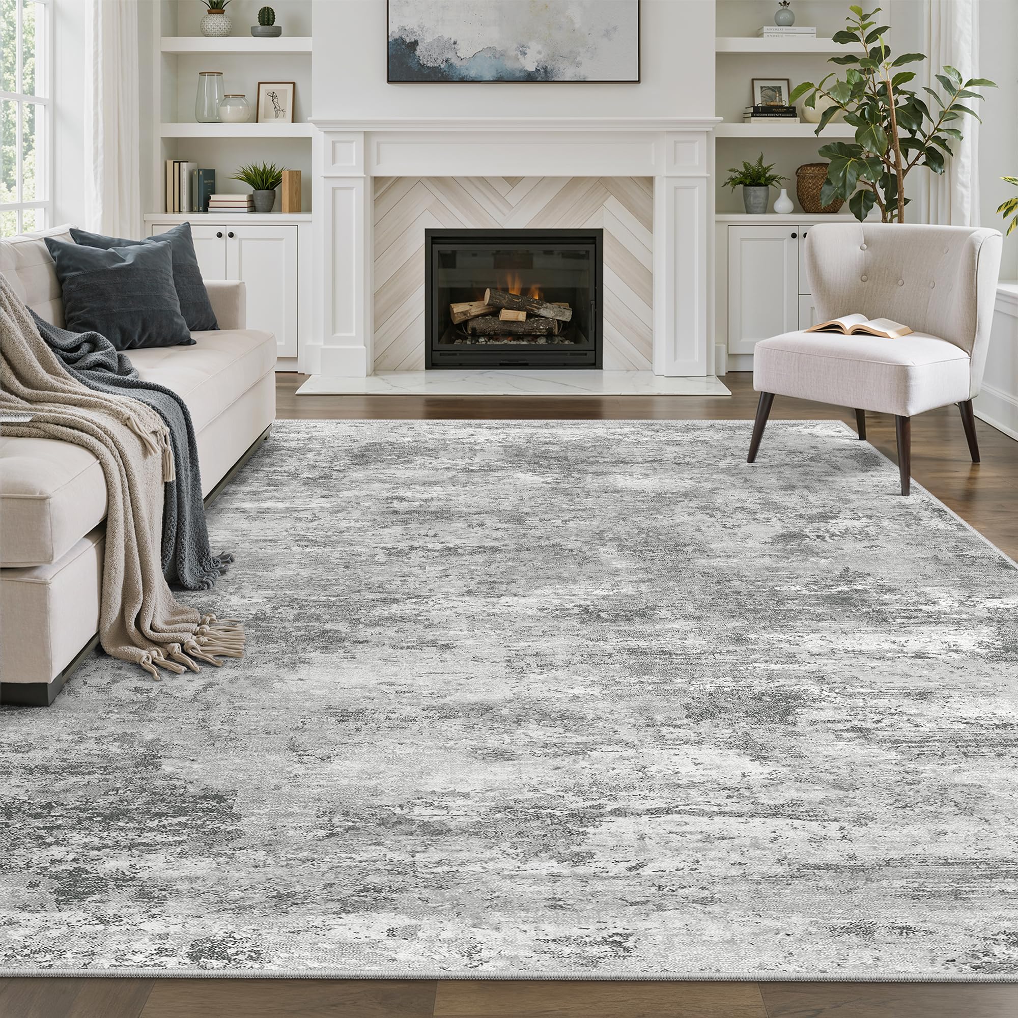 Amazon.com: 6x9 Area Rugs Living Room Rugs - Washable Abstract