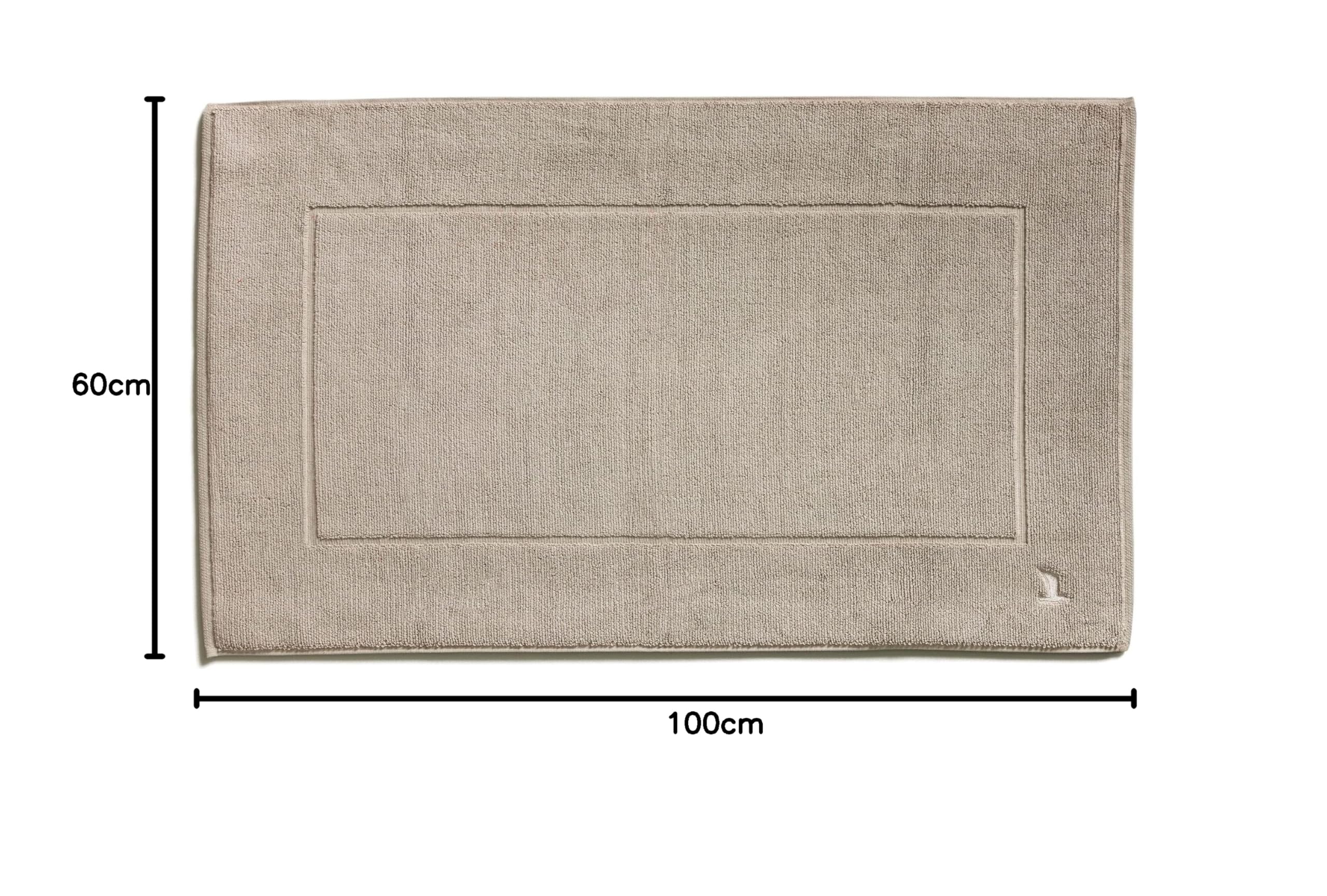 Möve Superwuschel - Alfombrilla de baño de 100% algodón, 60 x 100 cm, Gris Piedra