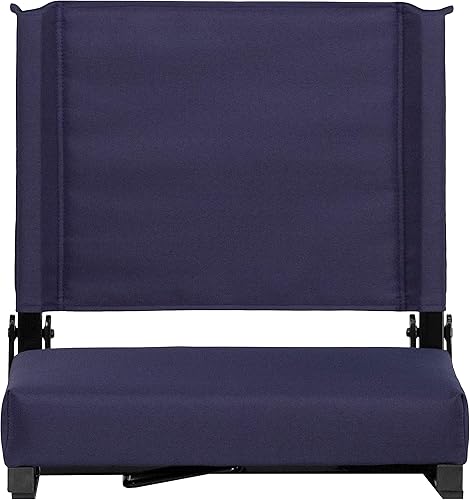 Vista 14 de EMMA + OLIVER Silla de estadio ligera con asiento ultra acolchado, 500 libras. Clasificado Verde cazador