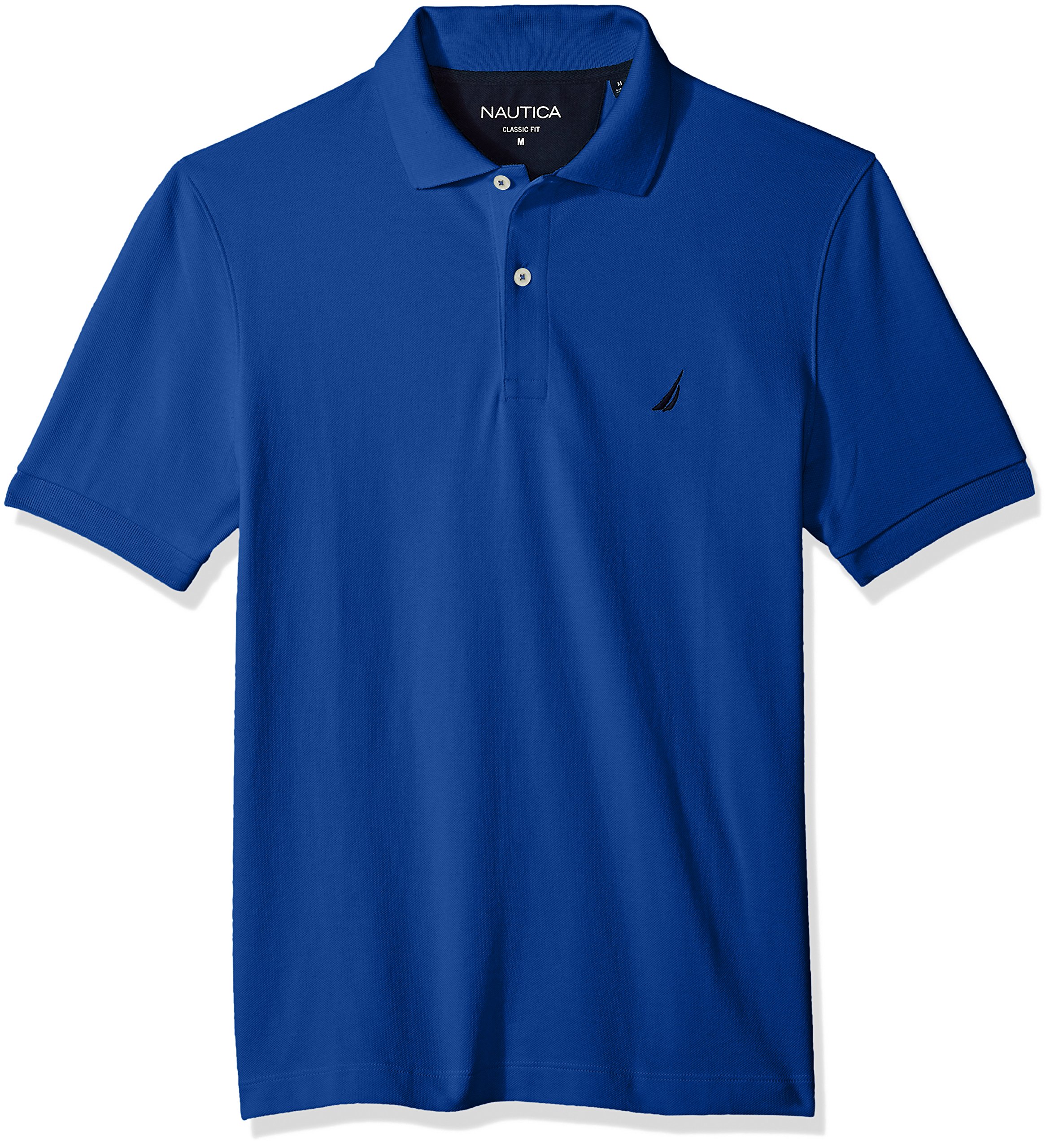 Nautica Men's Classic Short Sleeve Solid Cotton Pique Polo Shirt, Monaco  Blue, Small : Amazon.ca: Clothing, Shoes \u0026 Accessories
