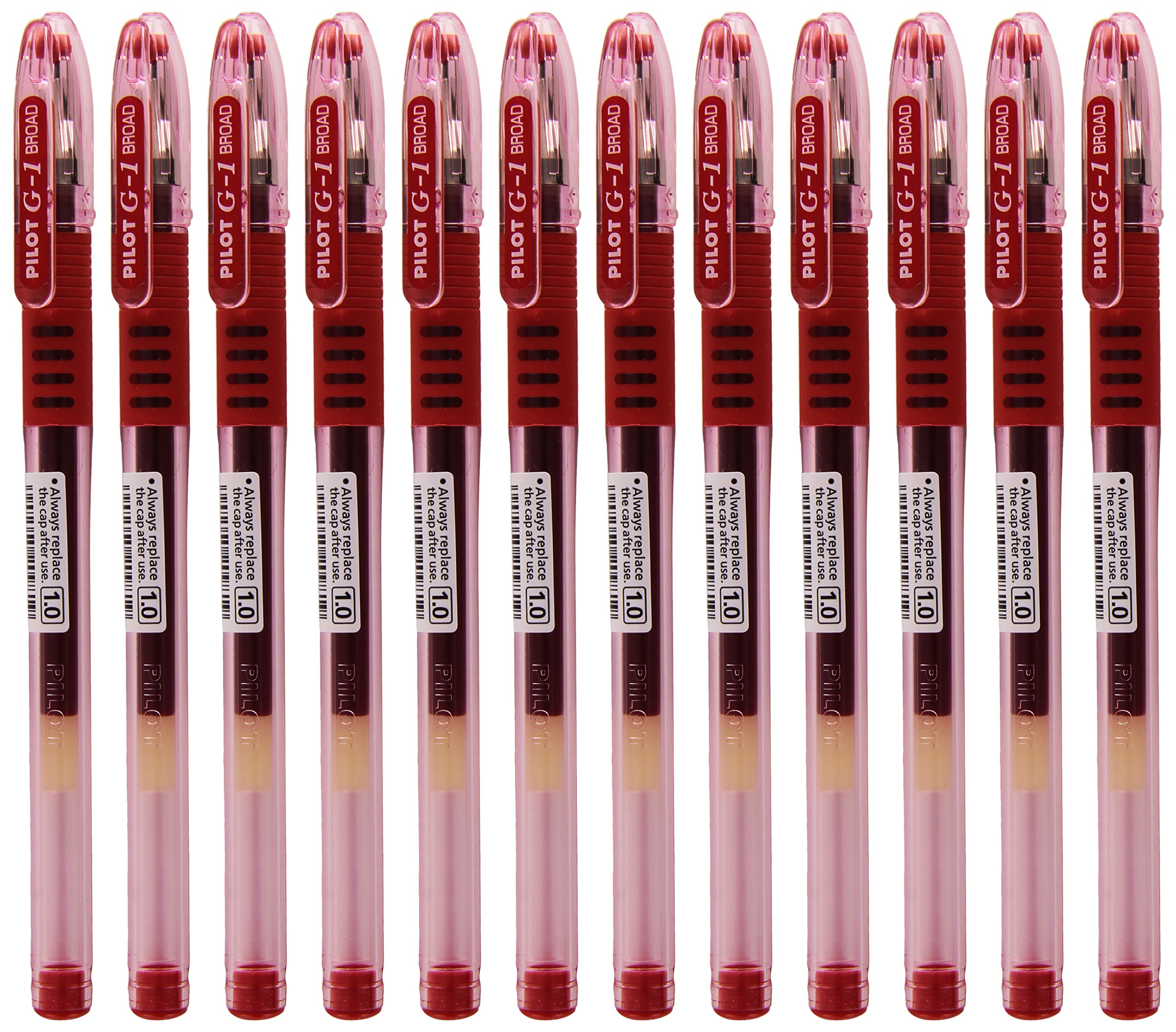 Pilot BLGP-G1-10 - Bolígrafo Rollerball con Grip (punta de 1,0 mm, trazo de 0,6 mm), color rosso