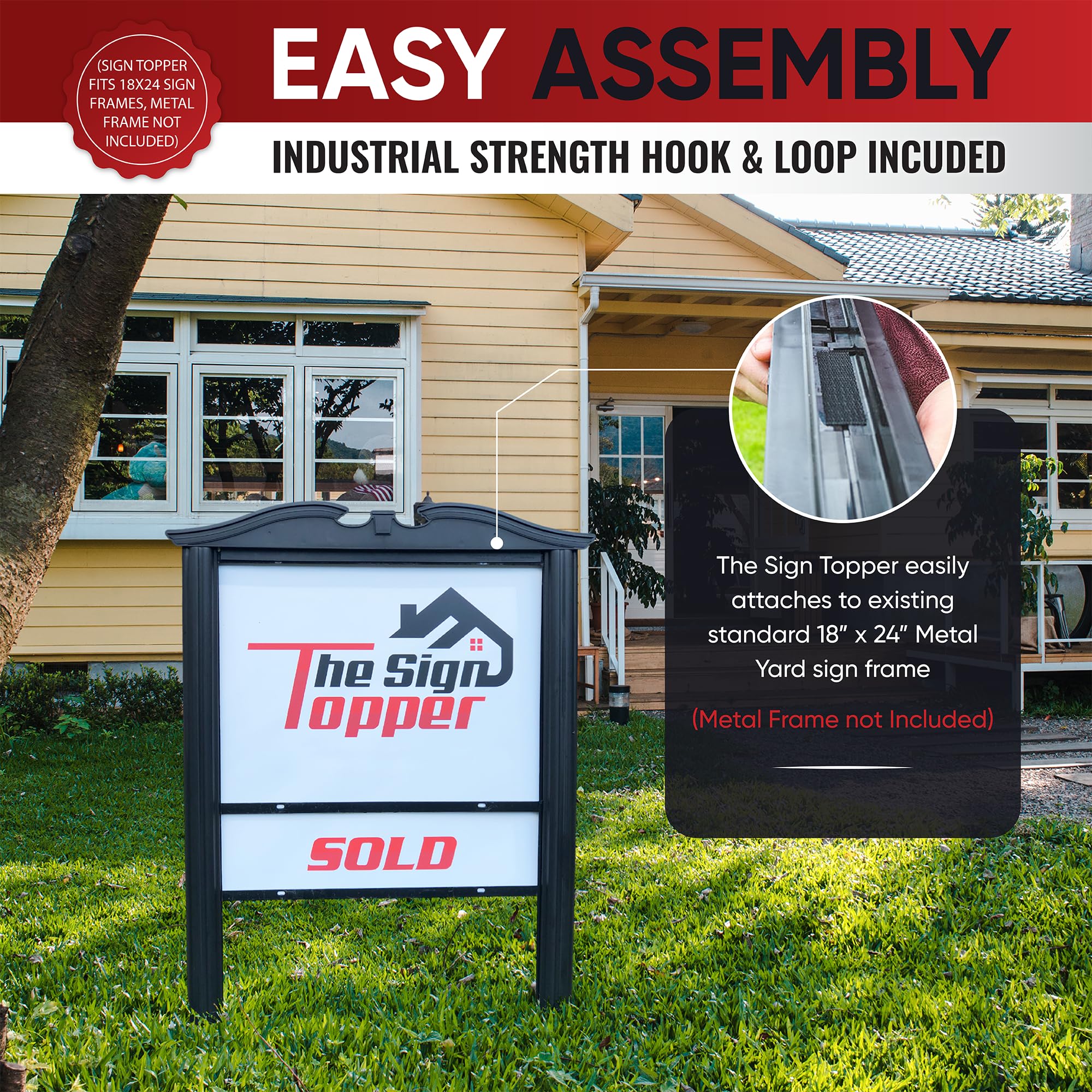 Amazon.com: The Sign Topper Yard Sign Holder Upgrade for 18
