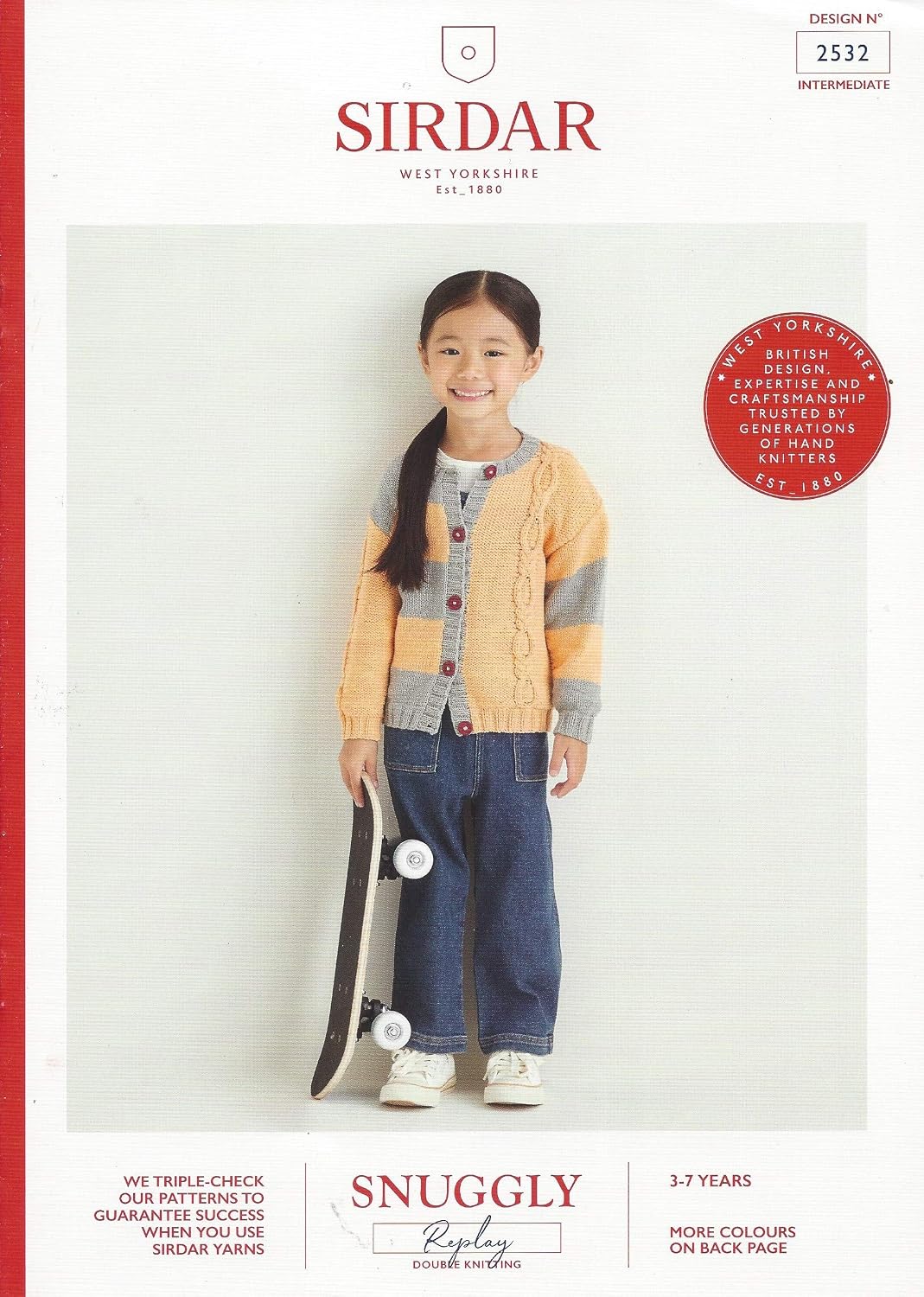 Sirdar Snuggly Replay DK Knitting Pattern Booklet - 2532 Cardigan