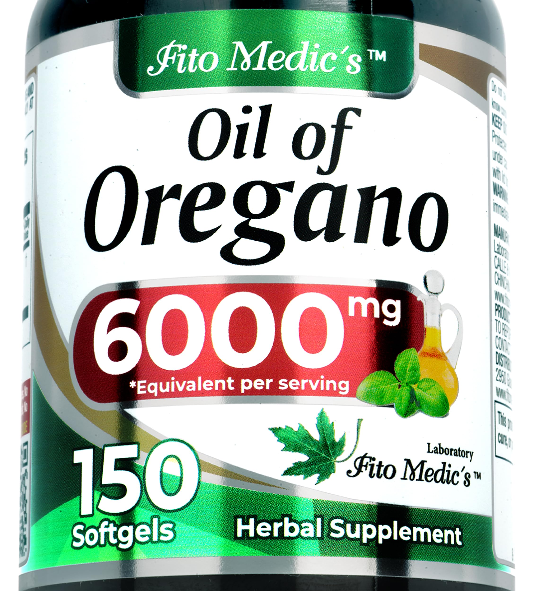 FITO MEDIC'S Lab | Oil of Oregano | 150 softgels | Oregano Oil | Herbal Supplement.