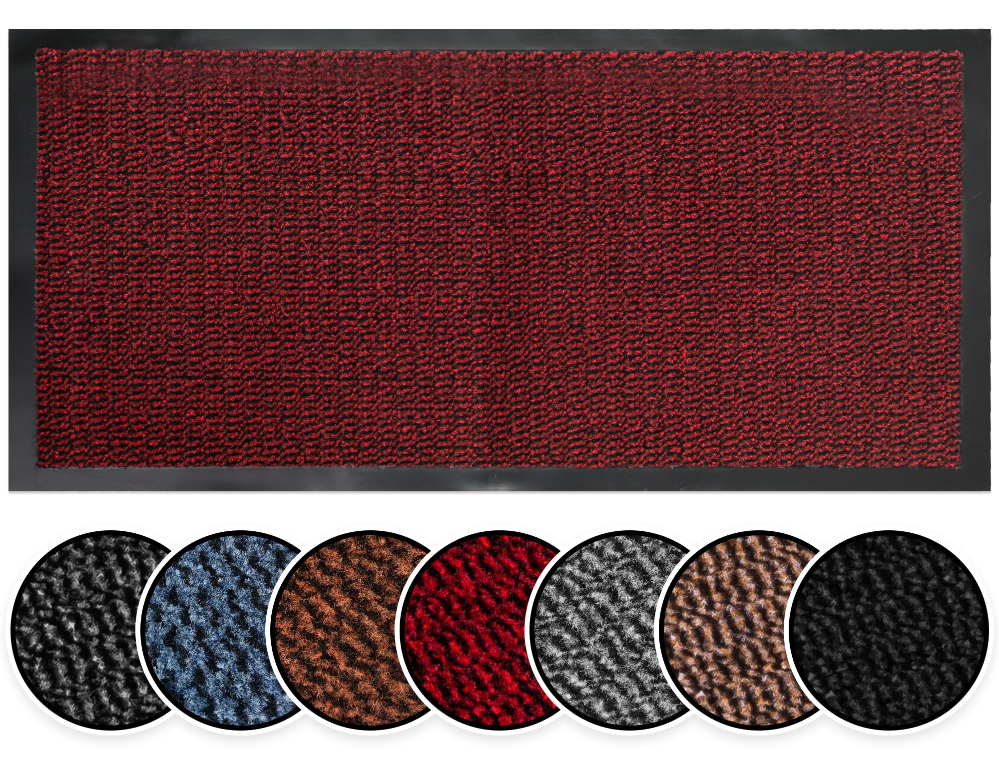 BLADO Barrier Mat Non Slip Door Mat Rubber Mats Floor Mats Kitchen Rugs Washable Light Weight Rubber Multi Colour and Sizes Heavy Duty