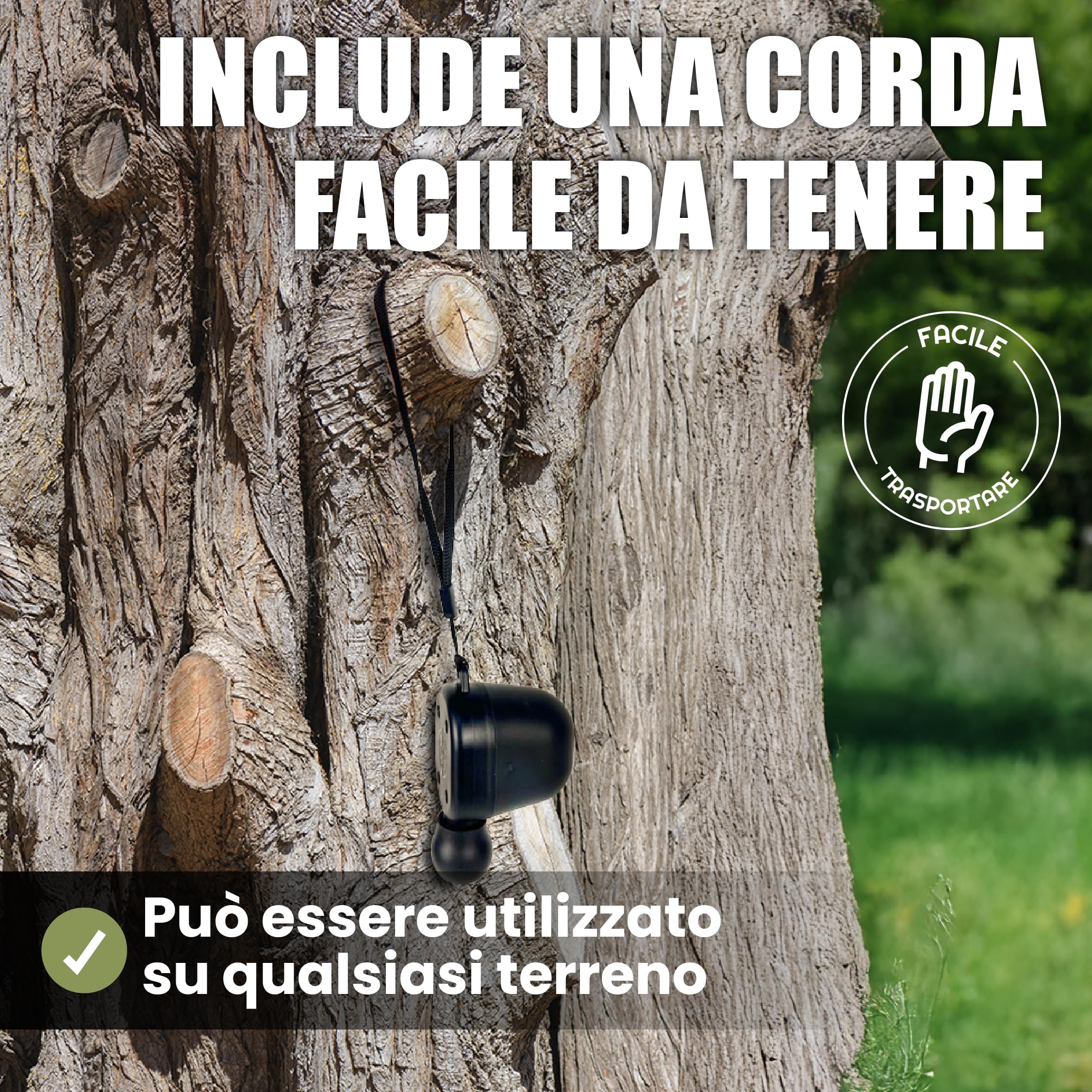 RICHIAMO CAPRIOLO e ATTRATTIVO PER CAPRIOLO – Buttolo Capriolo Originale per l'osservazione del capriolo | Strumento efficace caprioli, con corda e manuale multilingue, richiamo per capriolo maschio.