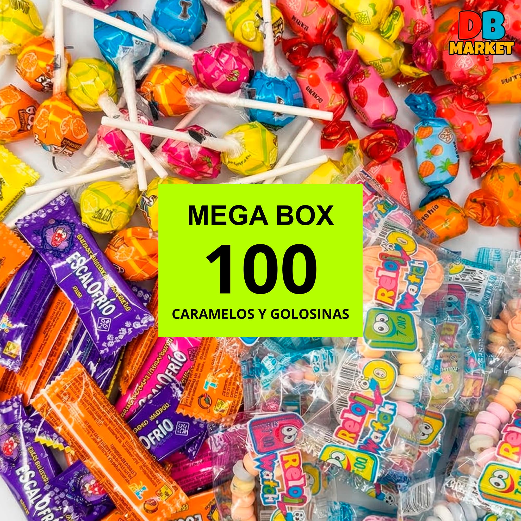 Mega Pack 100 Chuches Golosinas Caramelos para Relleno de Piñata Surtido Sin Gluten Sin Lactosa