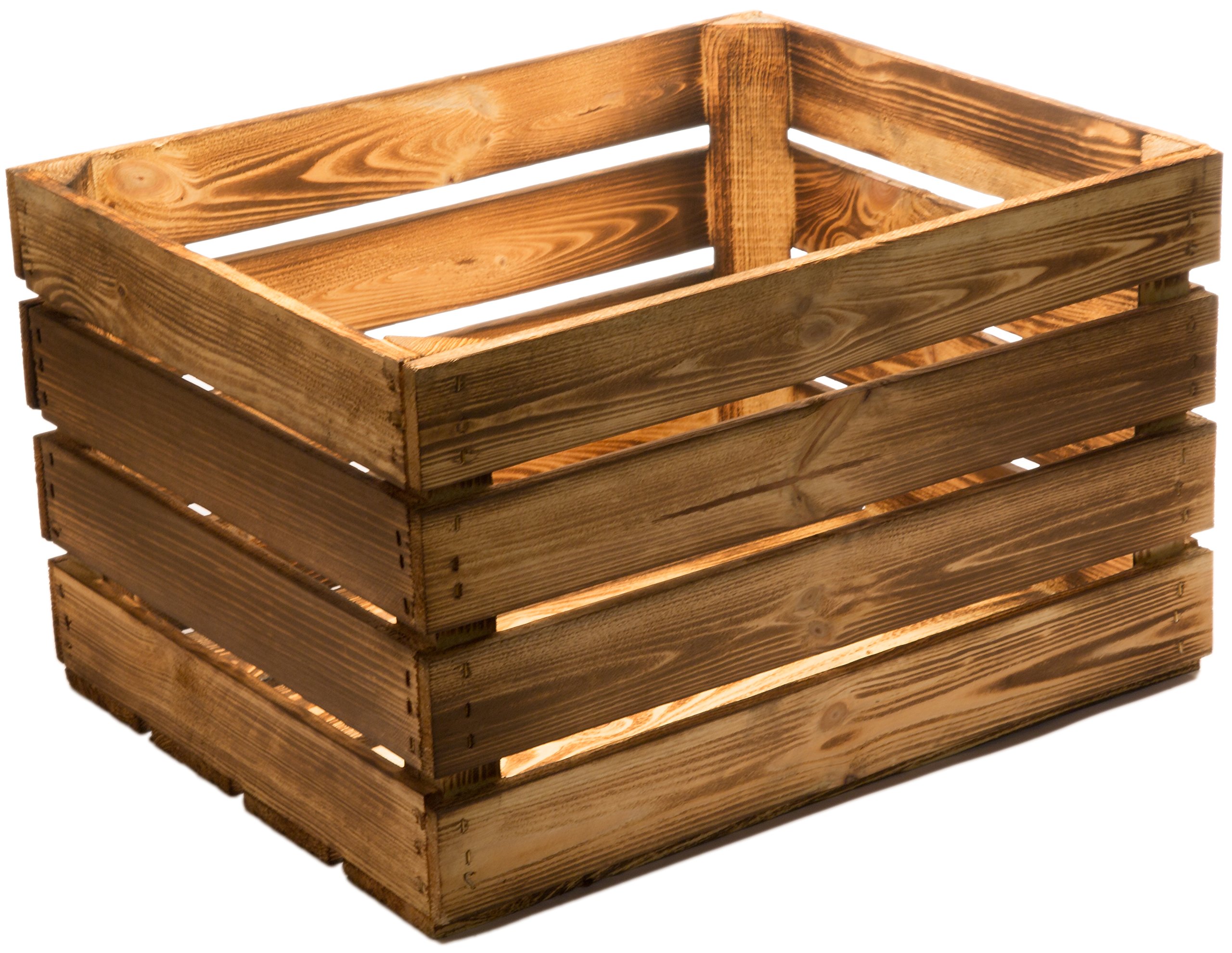 Alten Land - Juego de 3 cajas robustas de vino para frutas, tamaño 49 x 42 x 31 cm