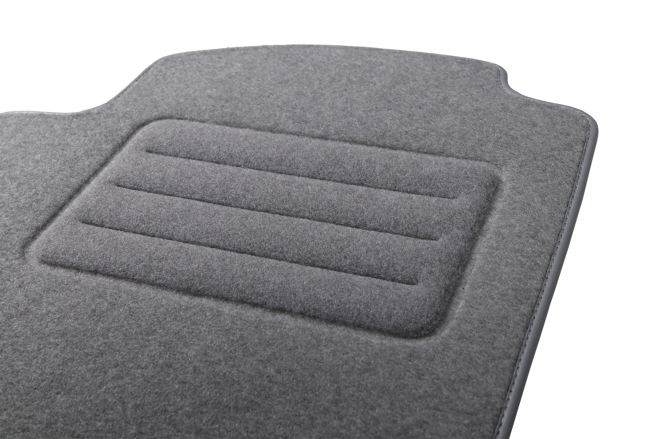 Carmat Tappetini Auto In Tessuto Su Misura Per Audi TT 8N (1998-2006) - Set 4 Pezzi, Nero, Con Logo E Fissaggi Originali - 3