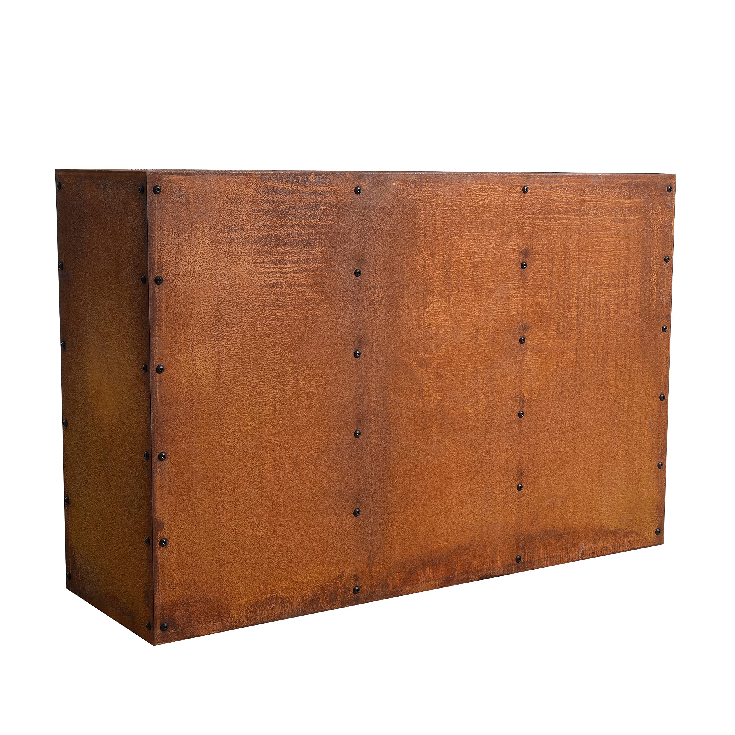 ESTEXO Hochbeet Pflanzkasten Edelrost Blumenkasten Pflanzbeet Blumenbeet Beet Stahl Pflanzkübel Blumenkübel Gartenbeet 120x40x80 cm