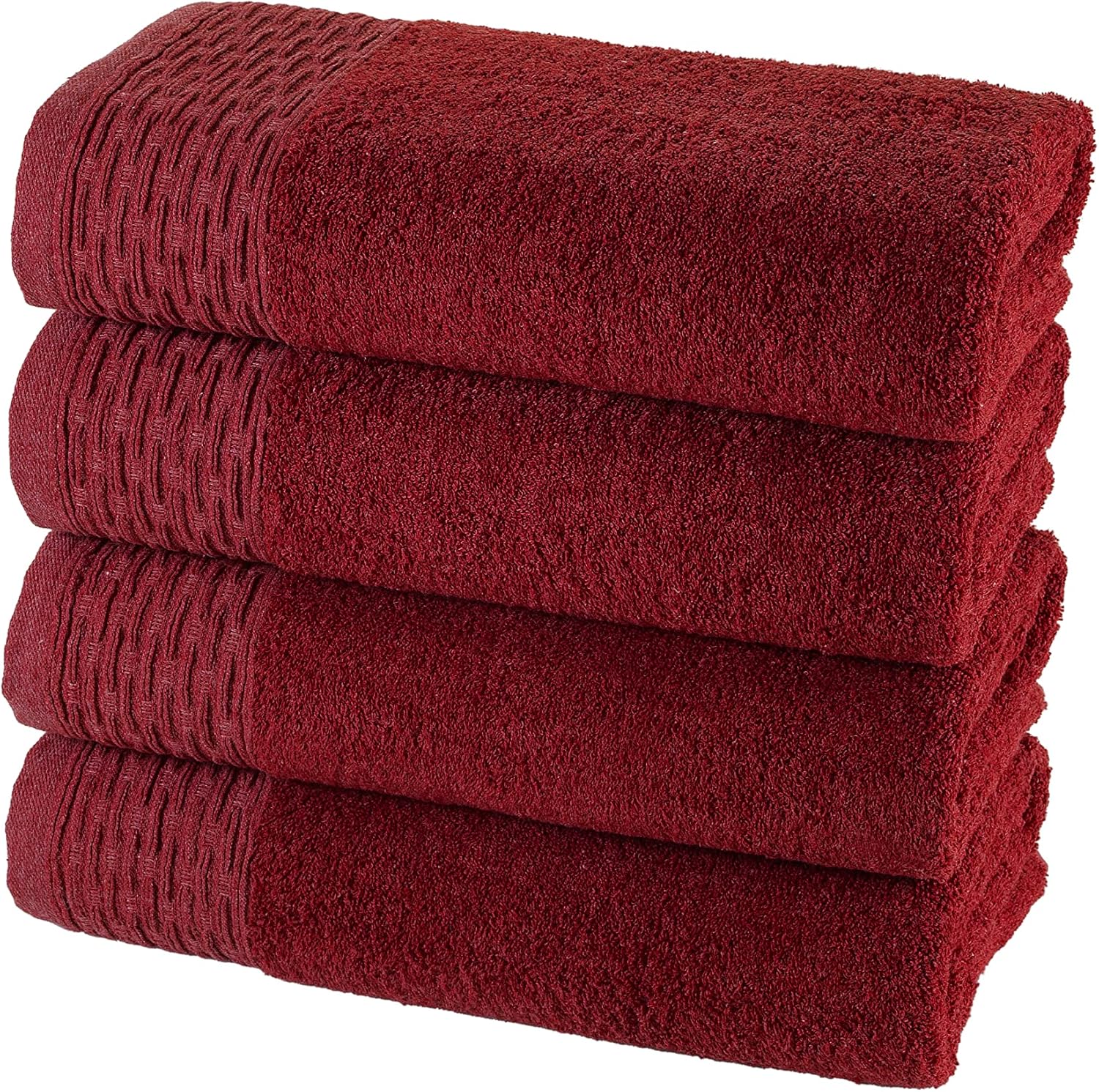 Turkish Bath Towels Set 4 Pack Bathroom Set, Ultra Soft, Machine Washable, Highly