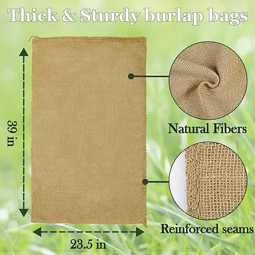 Miniatura 6 de CWLAKON 6 paquetes de bolsas grandes de arpillera para carreras de sacos de patata para niños y adultos, día de campo, reunión familiar, 4 de julio
