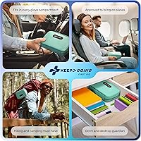 Vista 7 de KeepGoing - Kit de primeros auxilios de viaje para automóvil, hogar, senderismo, campamento y emergencias al aire libre, botiquín de primeros