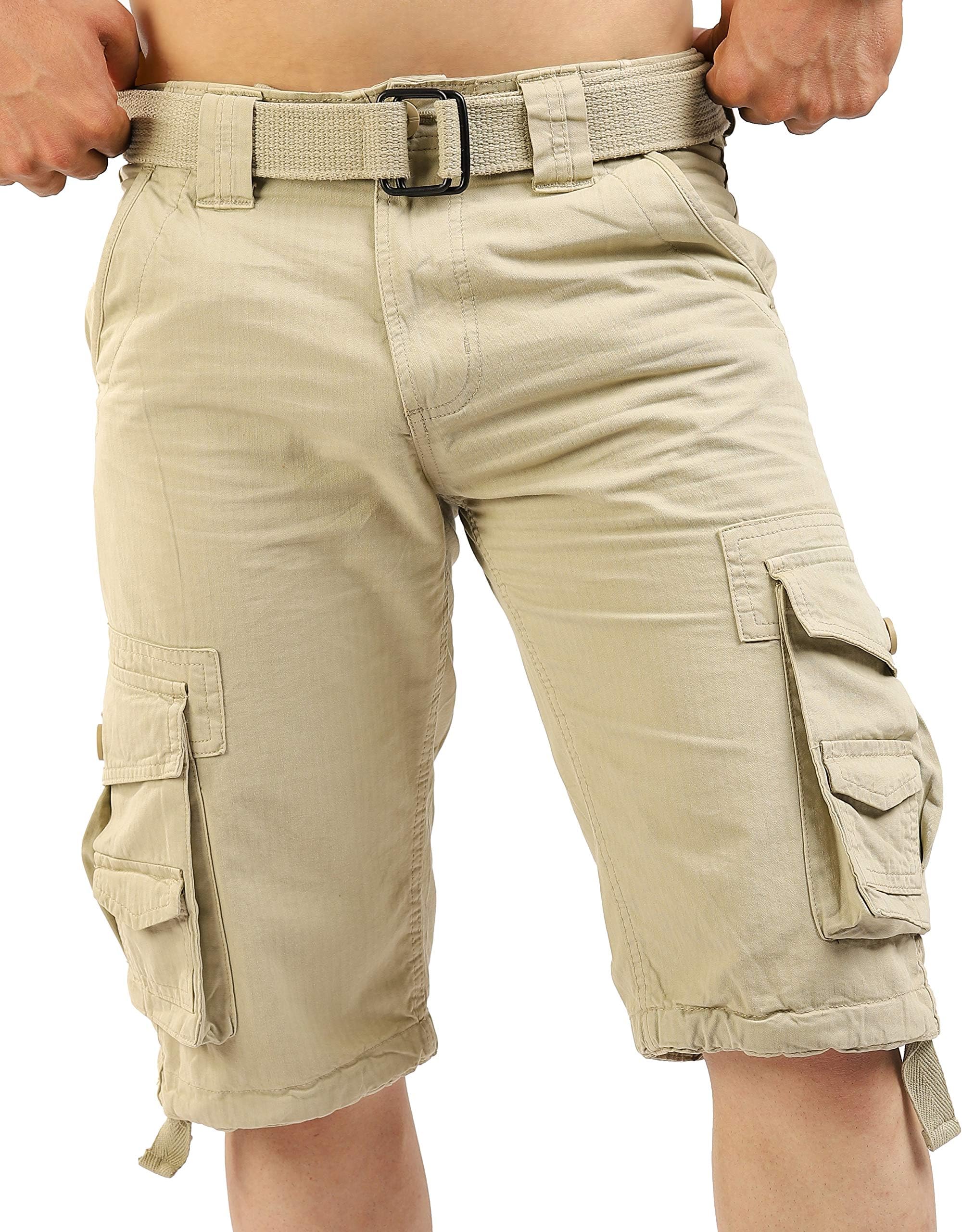 fjacketsCargo Shorts Mens Shorts for Casual Wear - Multi Pockets Clothing Bike Shorts - Ideal Cruise and Vacation Essentials