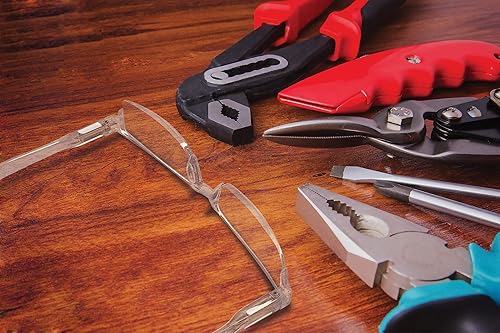 Miniatura 3 de Boost Eyewear Paquete de 6 lentes de lectura, marcos transparentes de medio borde, para hombres y mujeres, con bisagras cómodas con resorte,