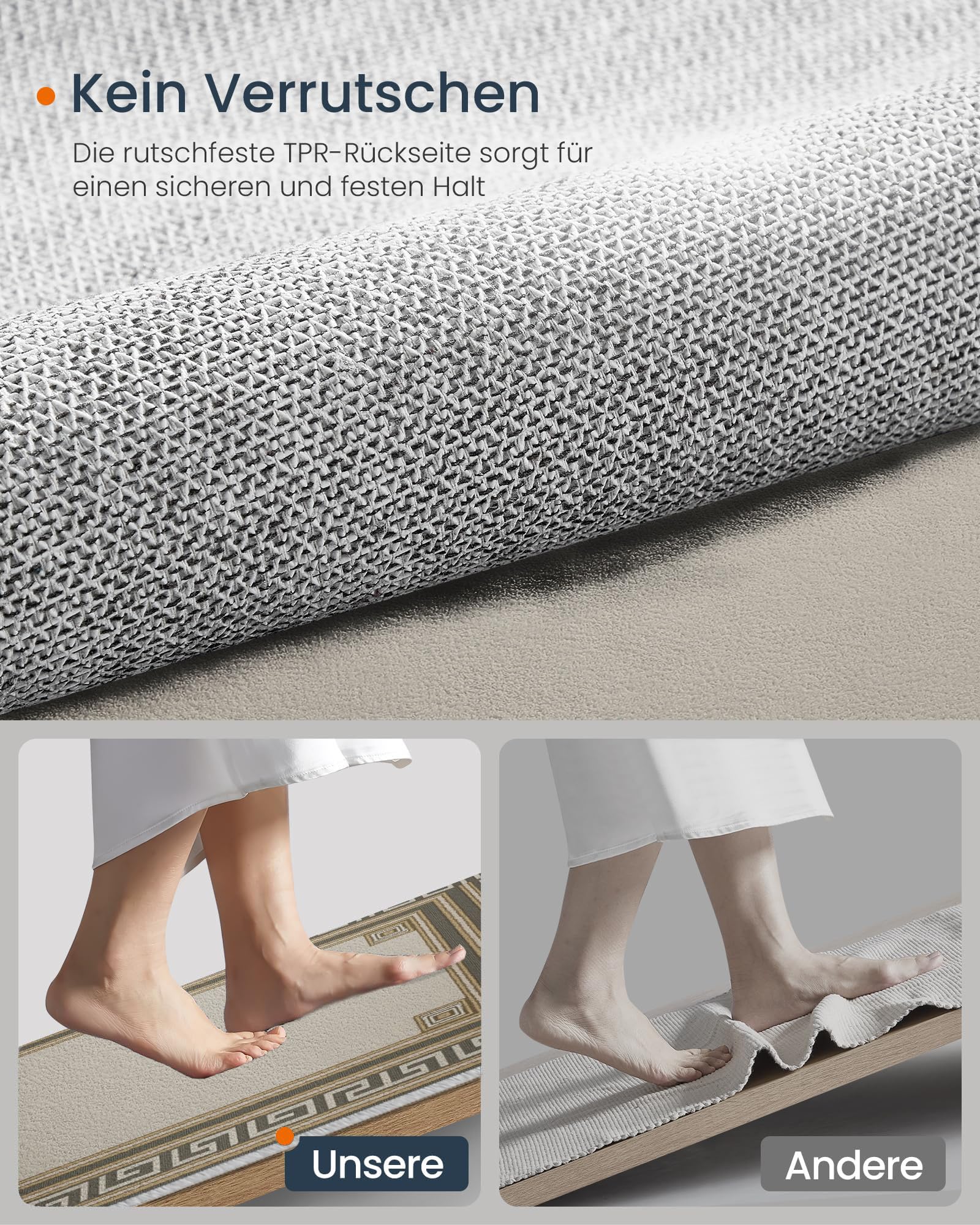 paillasson Bohème Classique - Tapis Robuste Classique À Motifs 80x120cm - Anti-dérapant Intérieur-Extérieur, Gris Olive