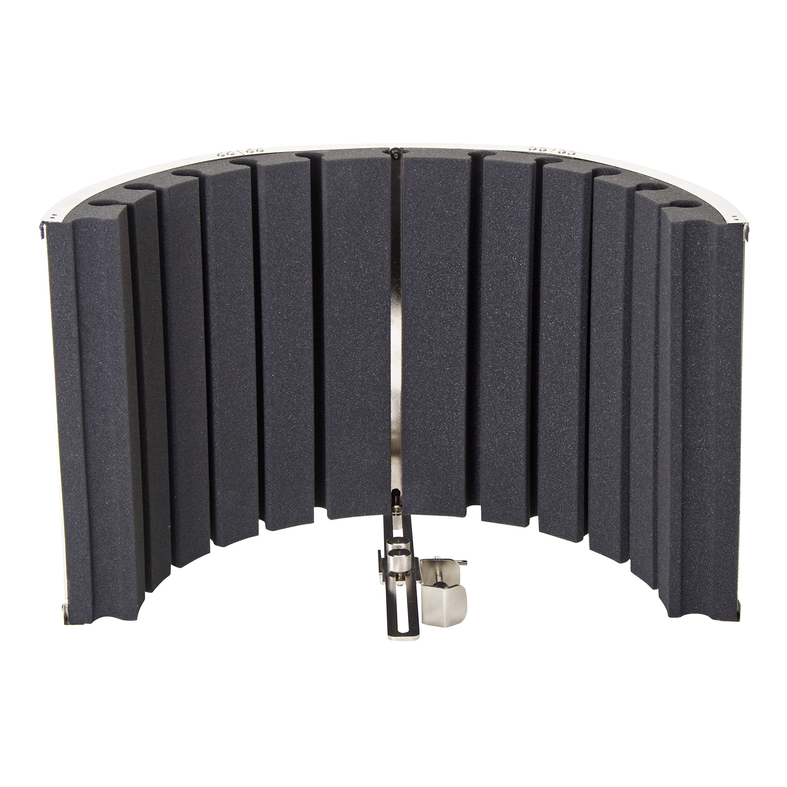 Fame Audio Mic Reflexion Screen MK II, Professioneller Reflexionsfilter, Schwarz, Optimiertes Akustikdesign, 46x30x25mm, Ideal für Mikrofonaufnahmen, Tonstudios, Homerecording