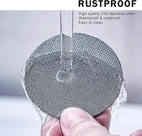 Miniatura 8 de NEOUZA Pantalla de disco de espresso de 2.303 in, reutilizable, 0.067 in de grosor, 150 μm, acero inoxidable, profesional, filtro de café, placa de