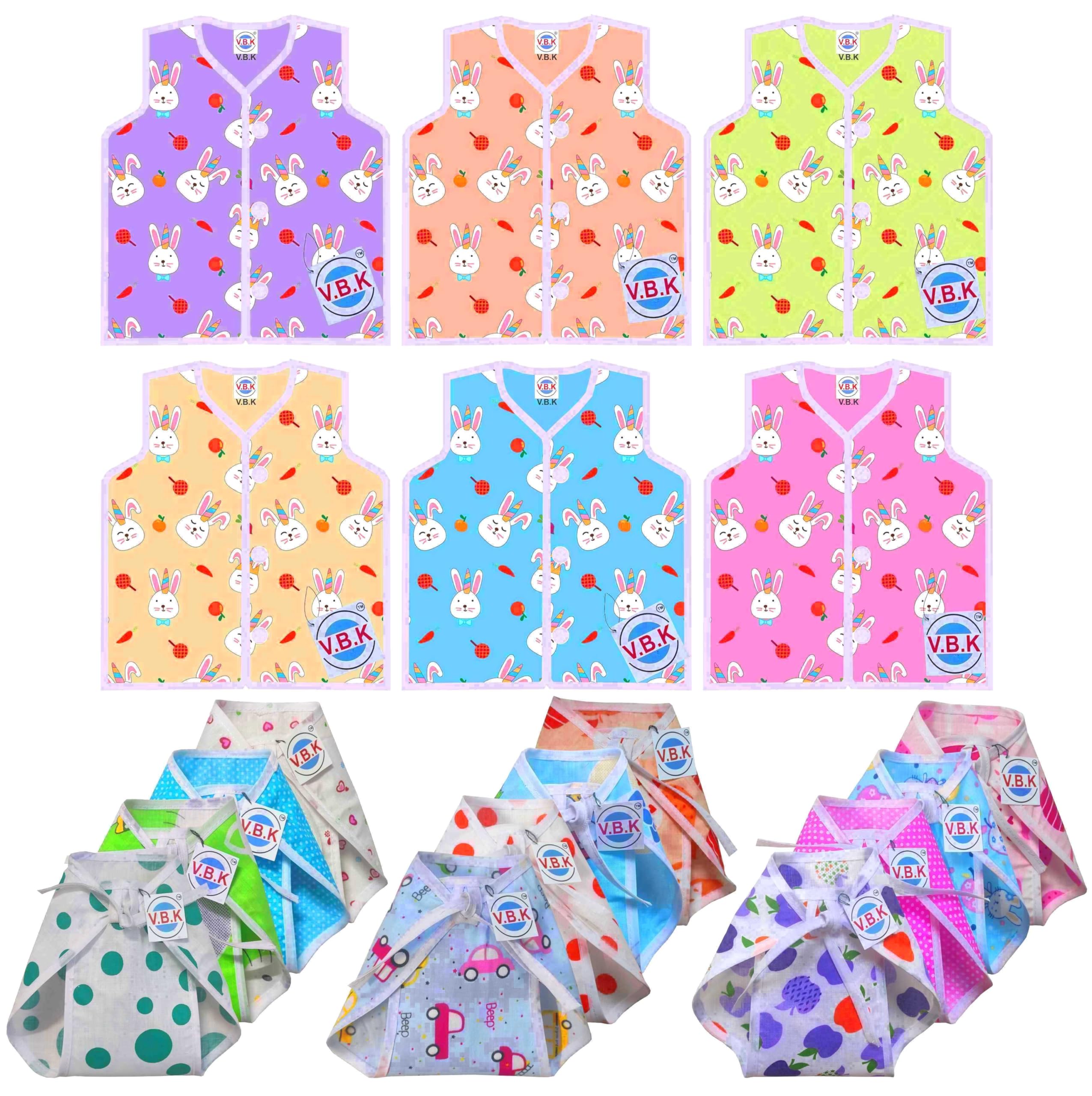 V.B.K® Baby Boys and Baby Girls Mittens and Booties Set, 4 Pair Of Hand Mittens and 4 Pair Of Leg Booties, 0-3 Months, Pure Hosiery Soft Skin Friendly Fabric (Type - 20)-image-25