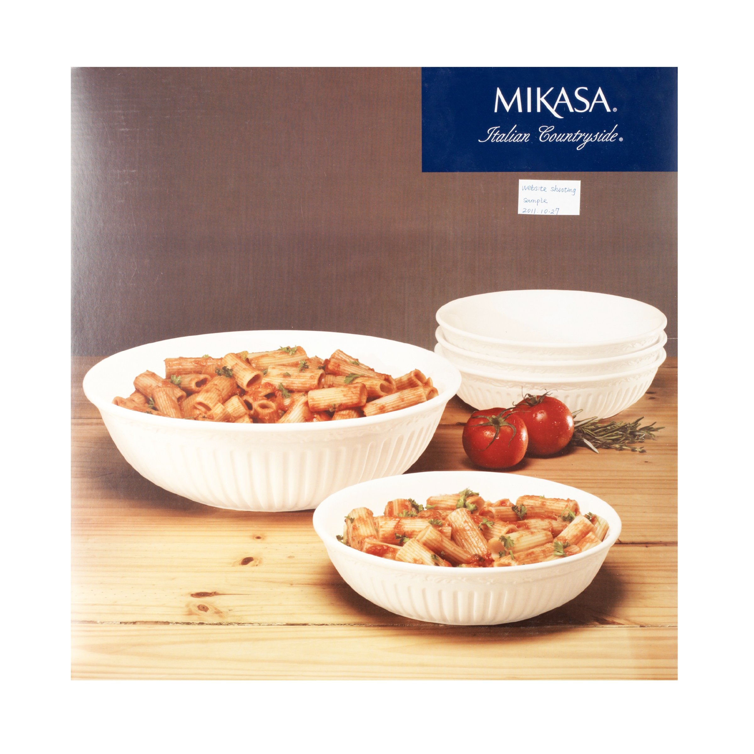 Mikasa Italian Countryside Pasta Set, Medium, White, 5 Piece