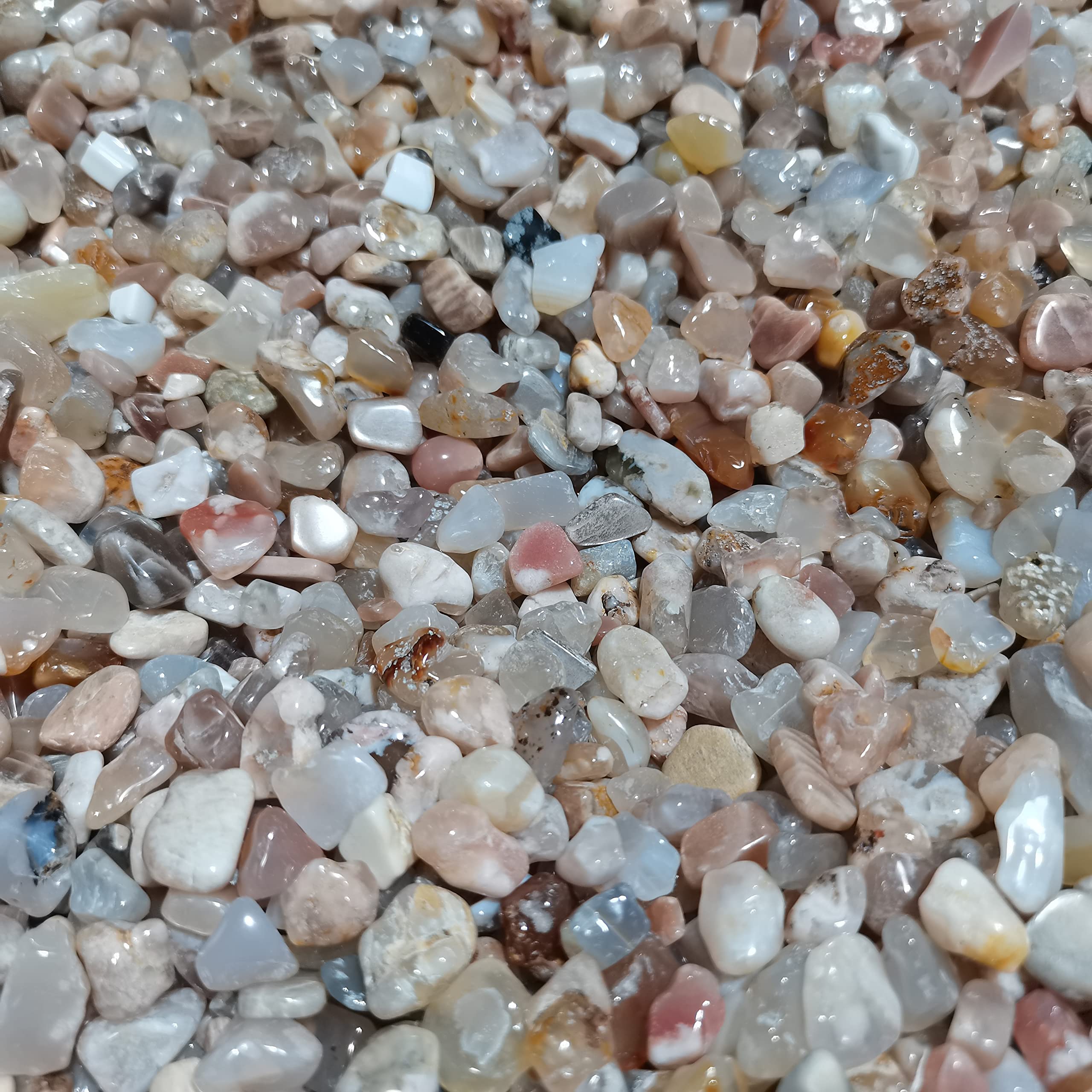 Amazon.co.jp: クリスタル 100 グラム天然桜瑪瑙砕石クリスタル消磁