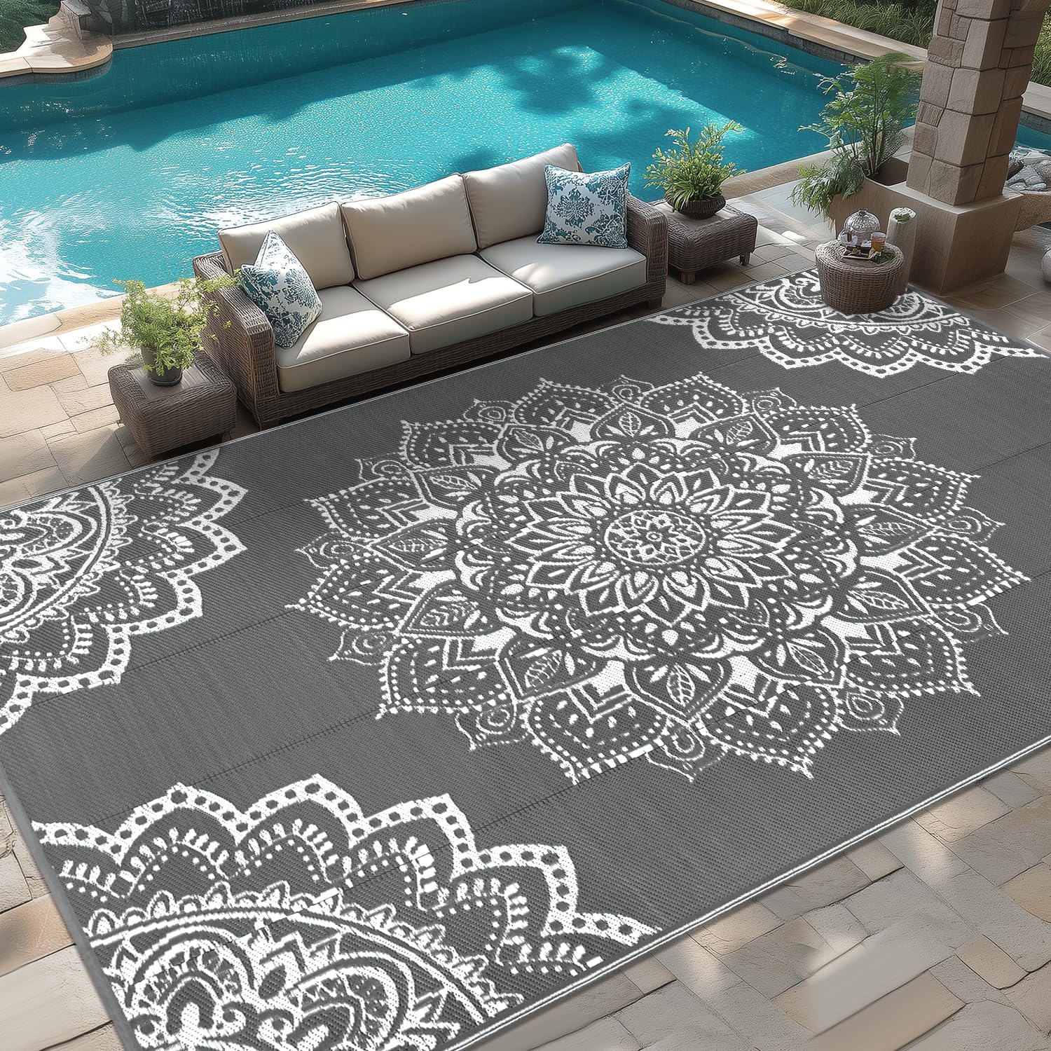 Yamaziot Outdoor Rug 9' x 18'