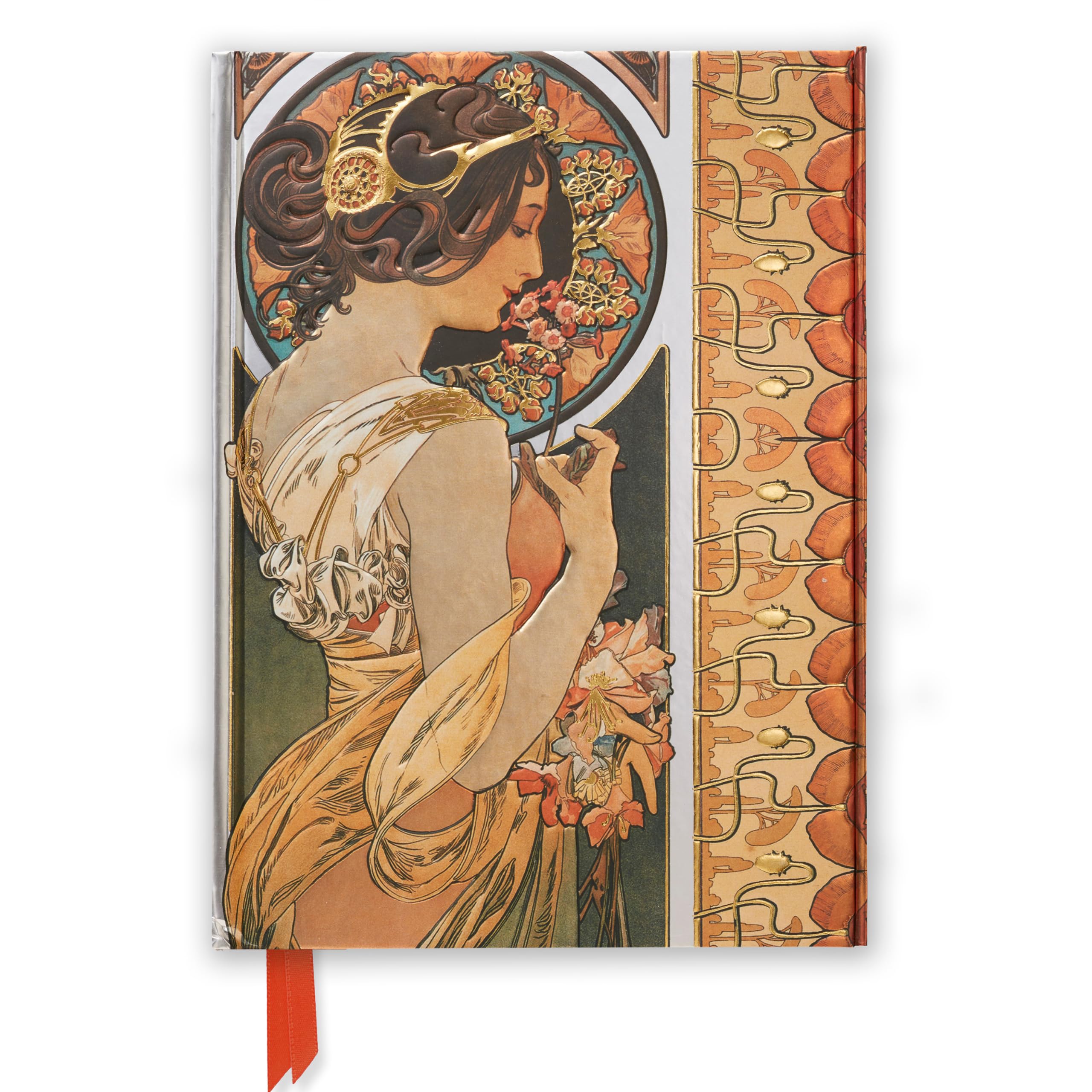 Mucha: Cowslip and Documents Decoratifs (Foiled Journal): 43 (Flame Tree Notebooks, 43)