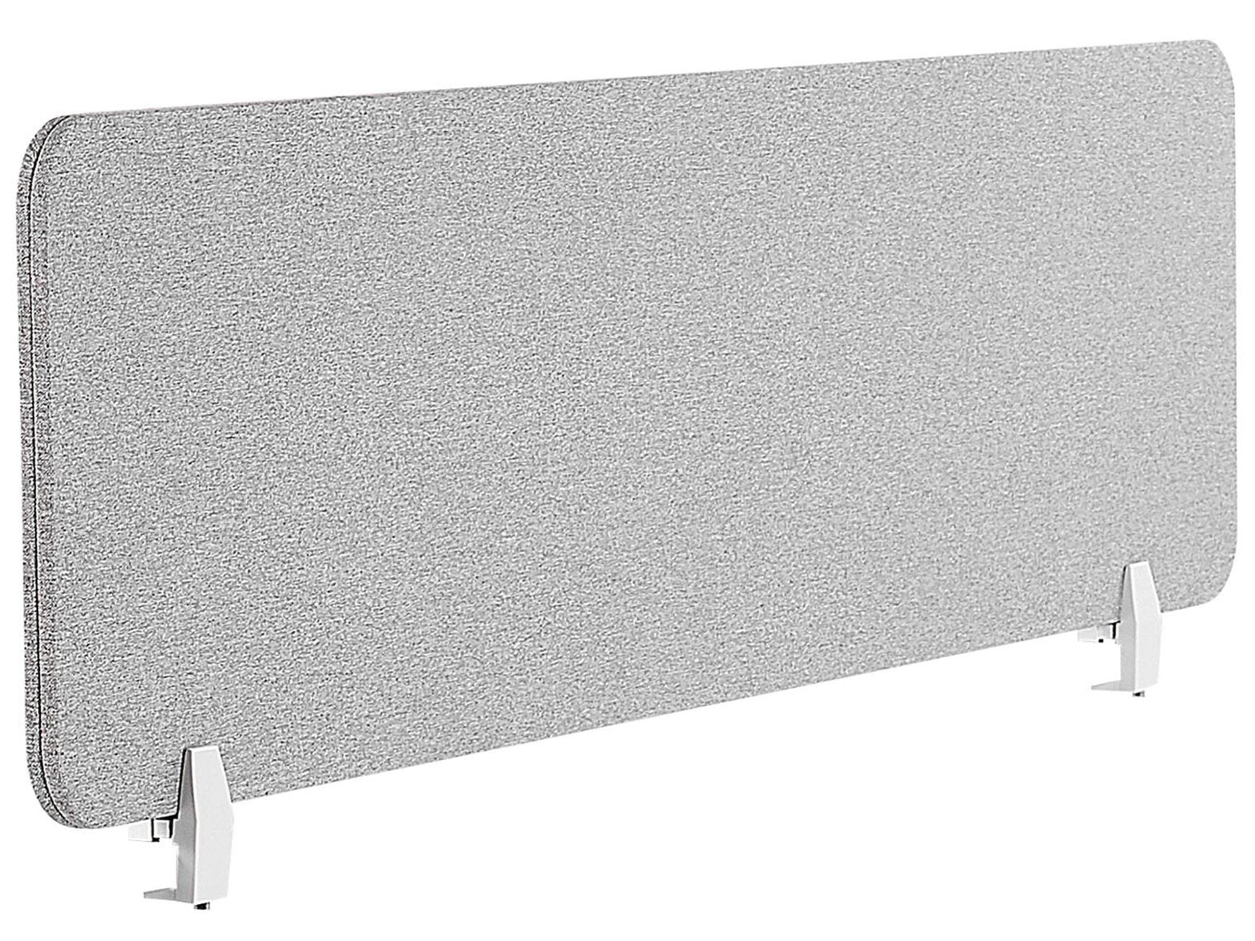Beliani Pannello Divisorio Fonoassorbente in Pet 120 x 40 cm Grigio Chiaro