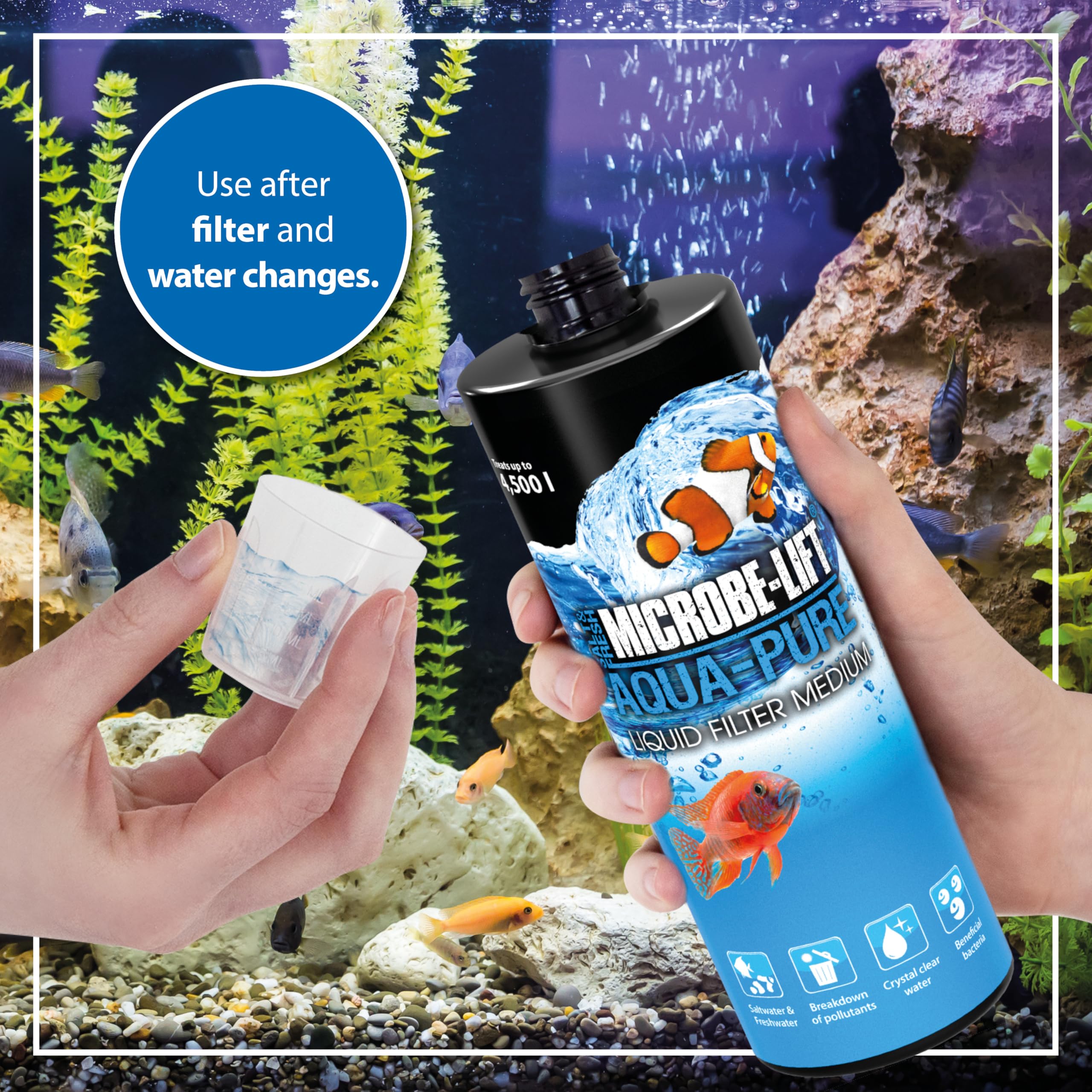 MICROBE-LIFT Special Blend - Batteri Attivi Per Acquario, Acqua Dolce E Marina, Mantiene L'Acqua Pulita E Cristallina - Foto 7