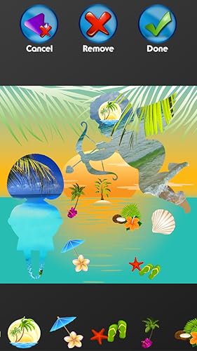 Colagem tropical da foto