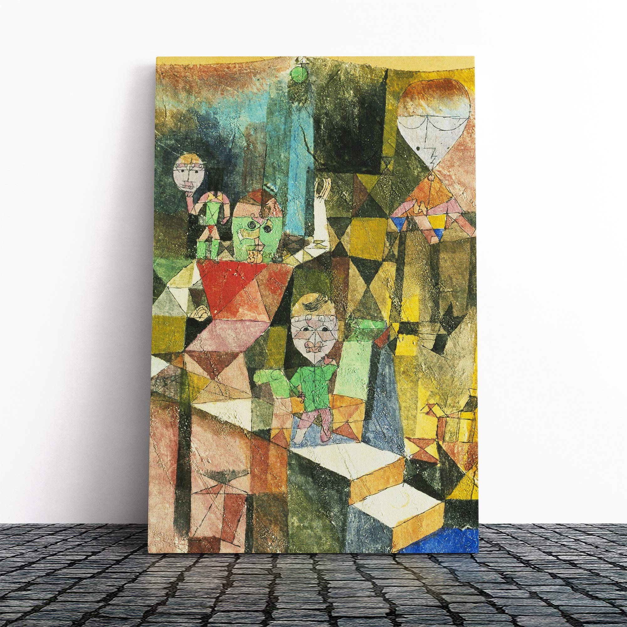 Paul Klee Introducing The Miracle Canvas Print | Gallery Wrapped 30mm Frame Wall Art | 24x16 inches | Ready to Hang | Modern Picture | Living Room Bedroom Lounge Office