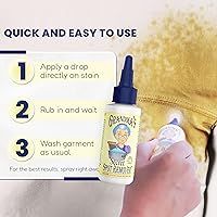Vista 7 de Removedor de Manchas Grandma's Secret - Eliminador de manchas sin cloro, blanqueador y toxinas - Removedor de manchas para ropa - Removedor