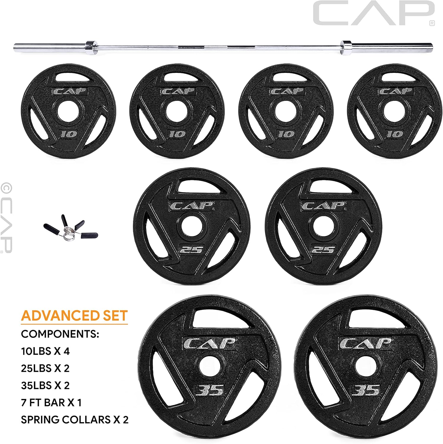 CAP Barbell Starter Olympic Weight Set | Multiple Options