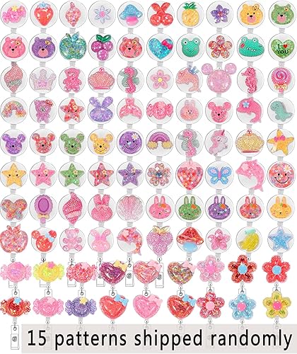 Vista 33 de 15 carretes retráctiles para insignias, soporte para tarjetas de identificación, clip retráctil, accesorios de carrete de insignia de enfermera