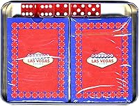 Vista 2 de Las Vegas Poker naipes con dados y lata