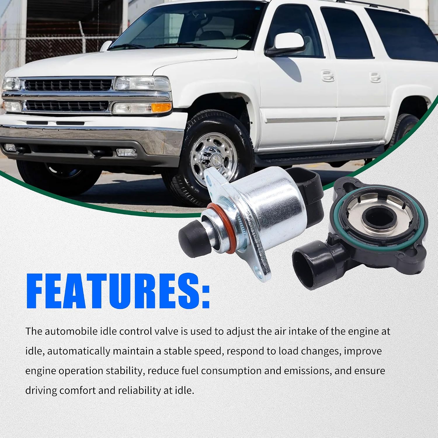 AC234 Idle Air Control Valve IAC + Throttle Position Sensor TPS Compatible with Chevy, GMC, Cadillac, Pontiac - 99-02 - Silverado, Suburban, Tahoe, Sierra, Yukon, Firebird, GTO, Escalade & More