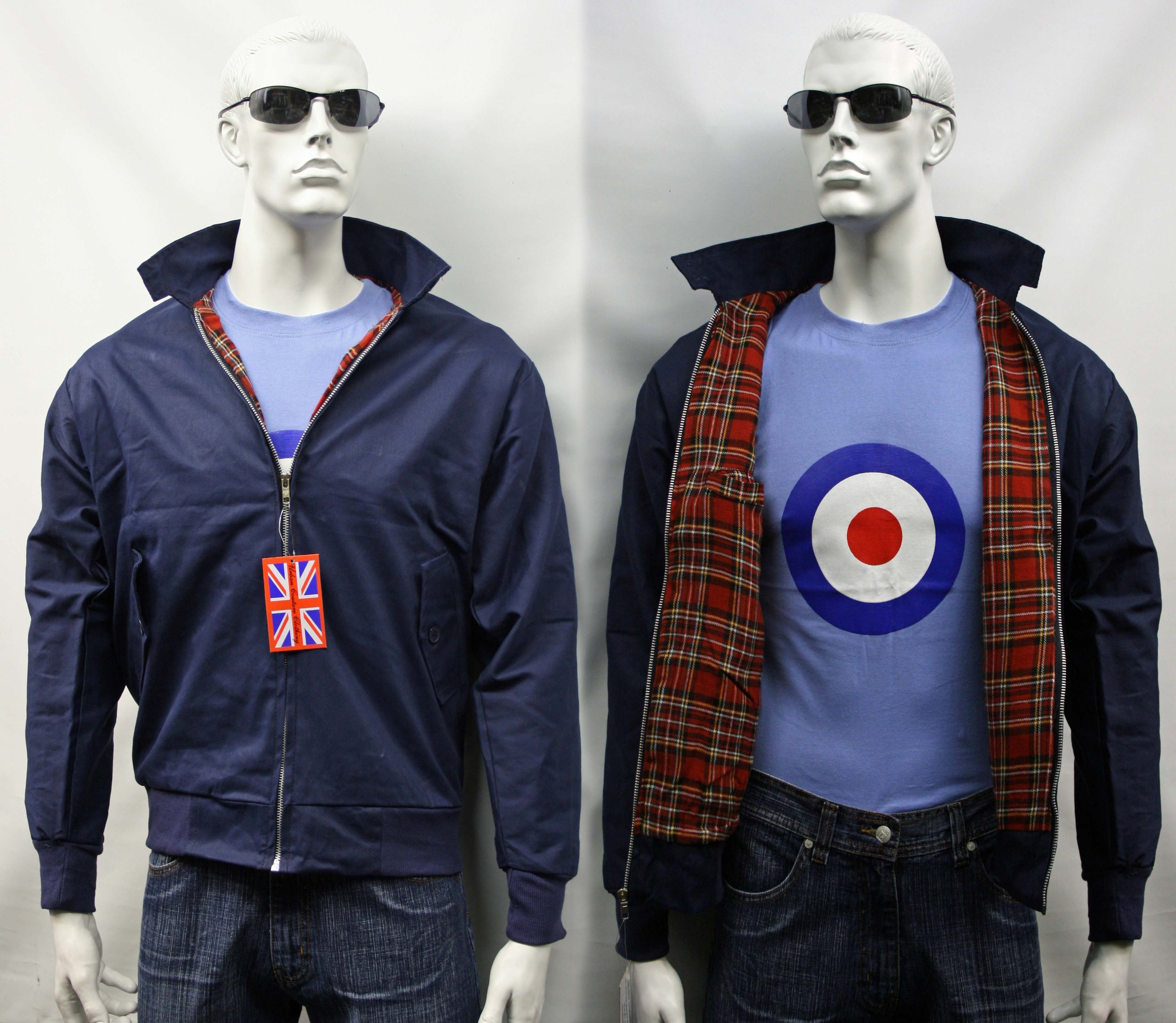 Urban Couture Clothing Navy Adults Harrington Jacket Color - ,Size -S