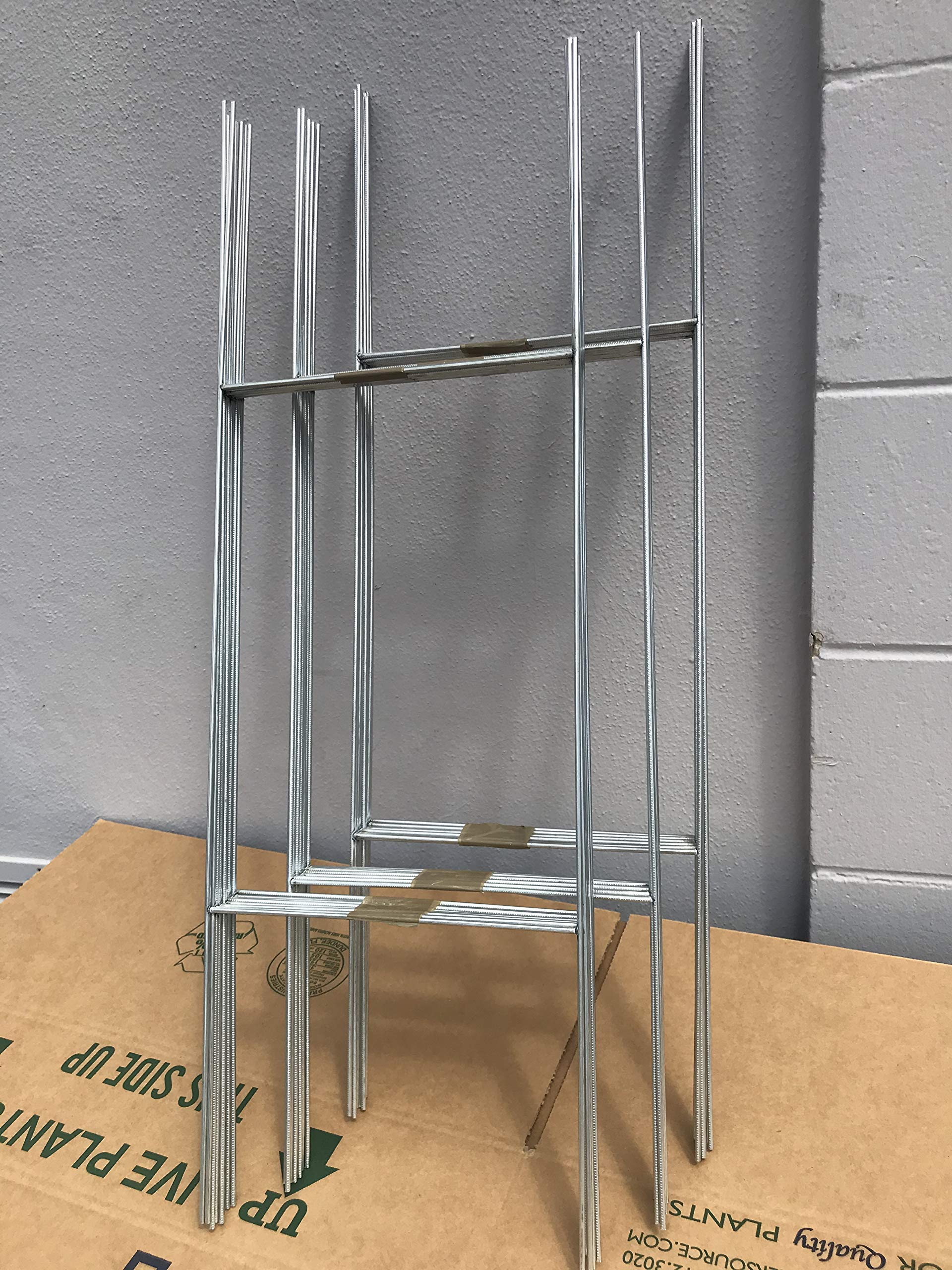 20 Stake 10'' x30'' Double H-FRAME X 9 Gauge galvanized wire Yard Sign holder Made in USA