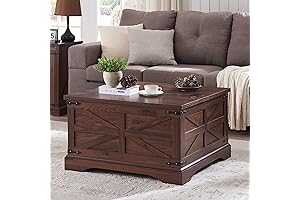 JXQTLINGMU Farmhouse Coffee Table: The Ultimate Blend of Style and Functionality