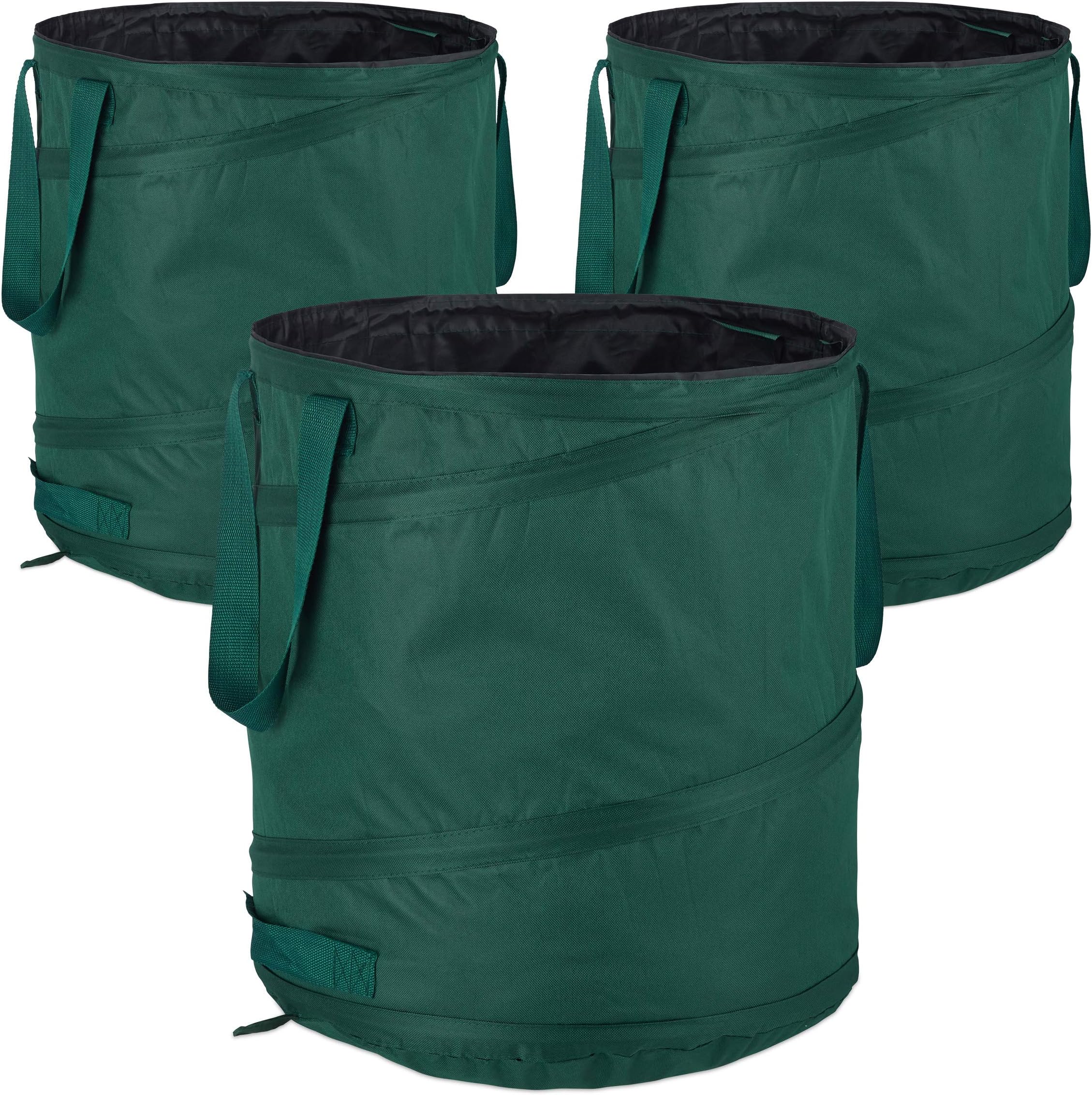 Sacs De Jardin GARDEBRUK 2x280L - Charge 50kg/sac - 3 Poignées - Imperméable - Pour Déchets Verts